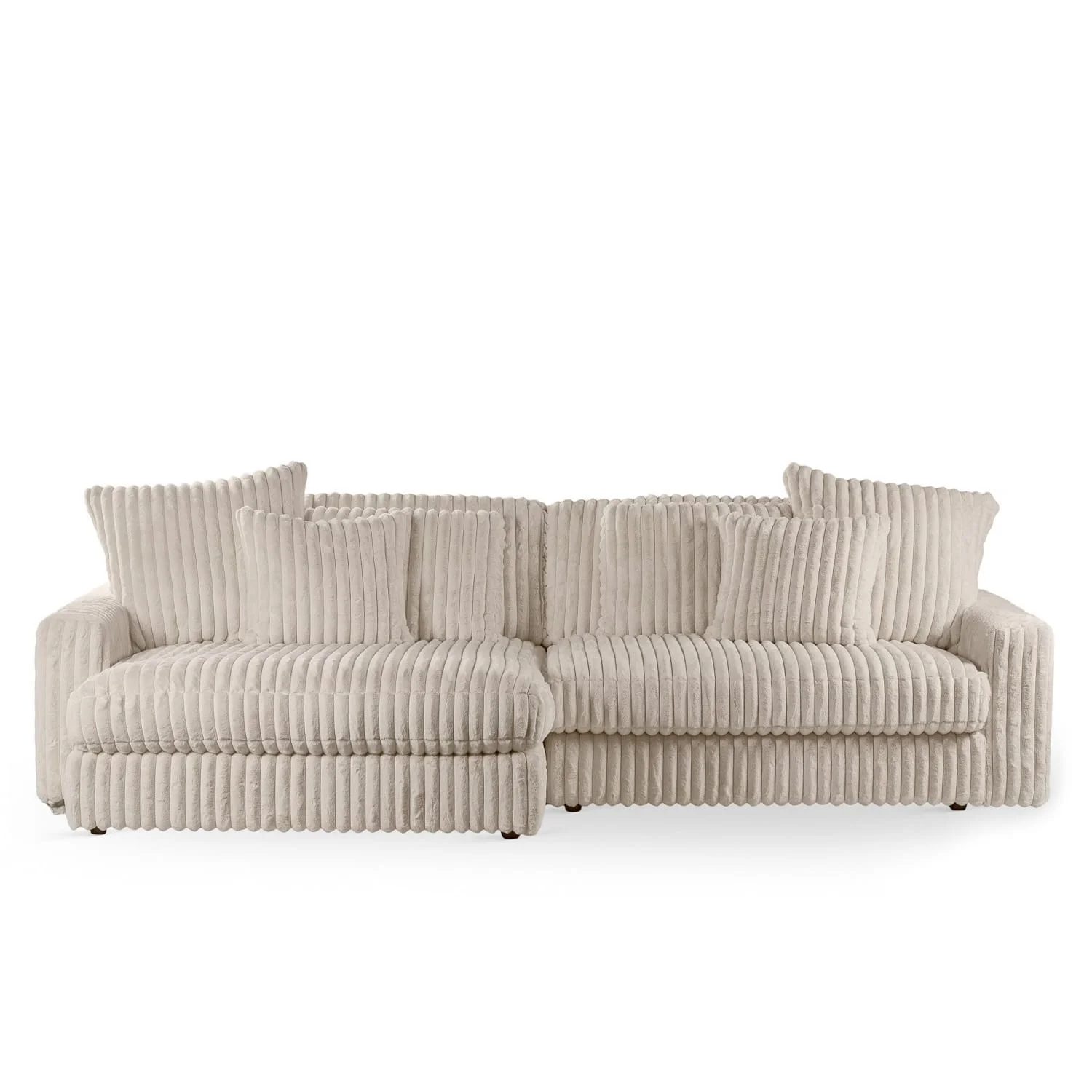 Canapé angle velours réversible tissu doux - VITO - Image 21