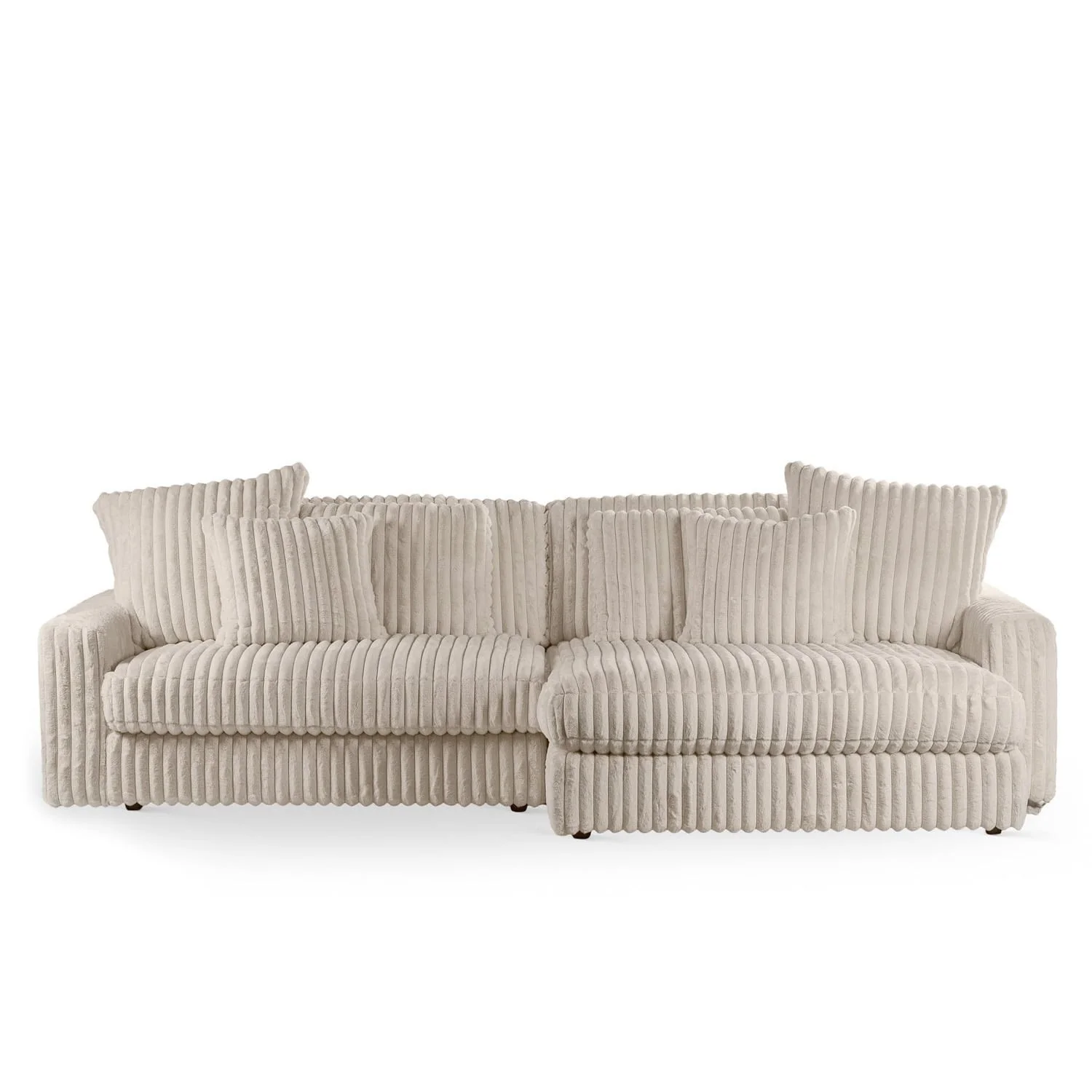 Canapé angle velours réversible tissu doux - VITO - Image 28