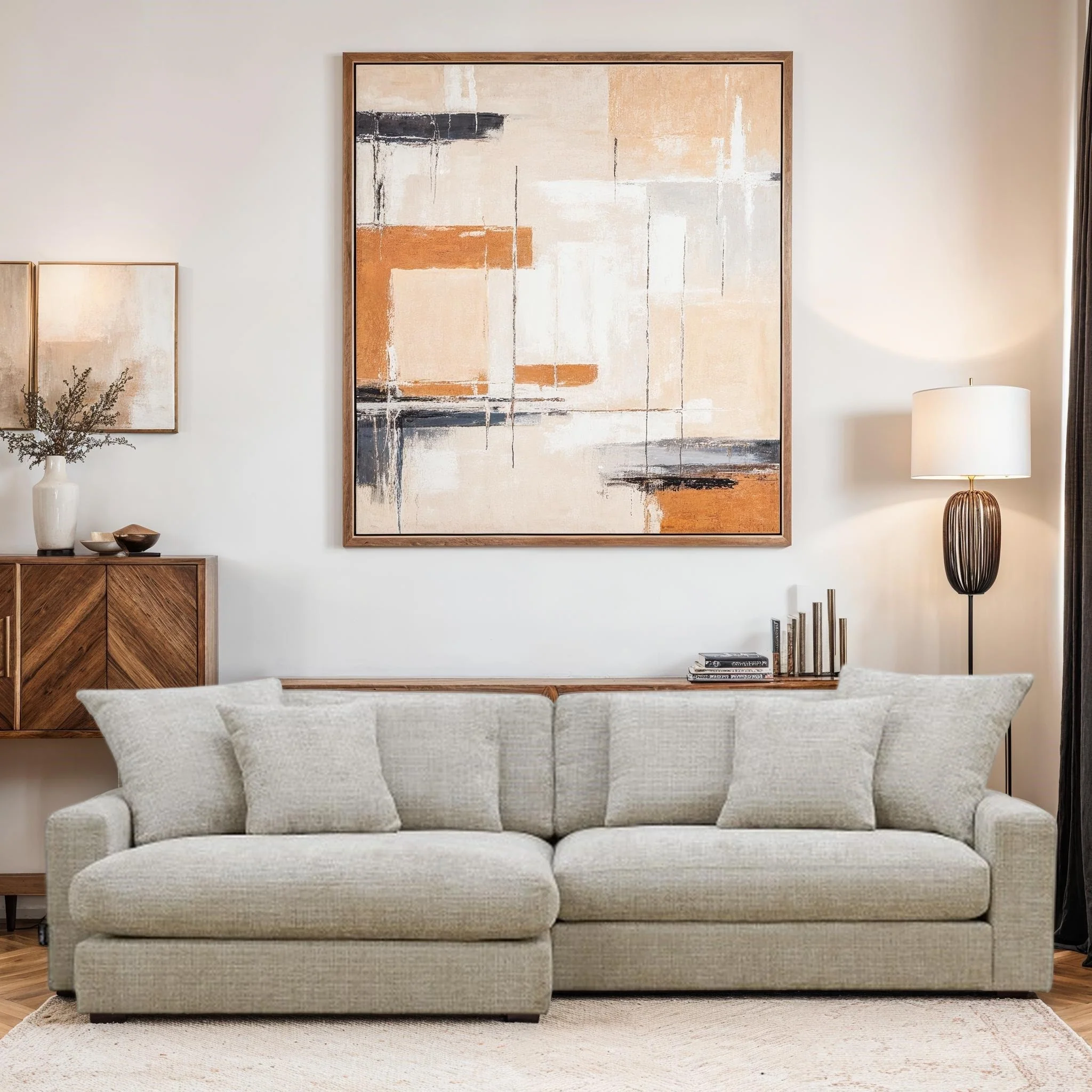 Canapé angle velours réversible tissu doux - VITO - Image 37