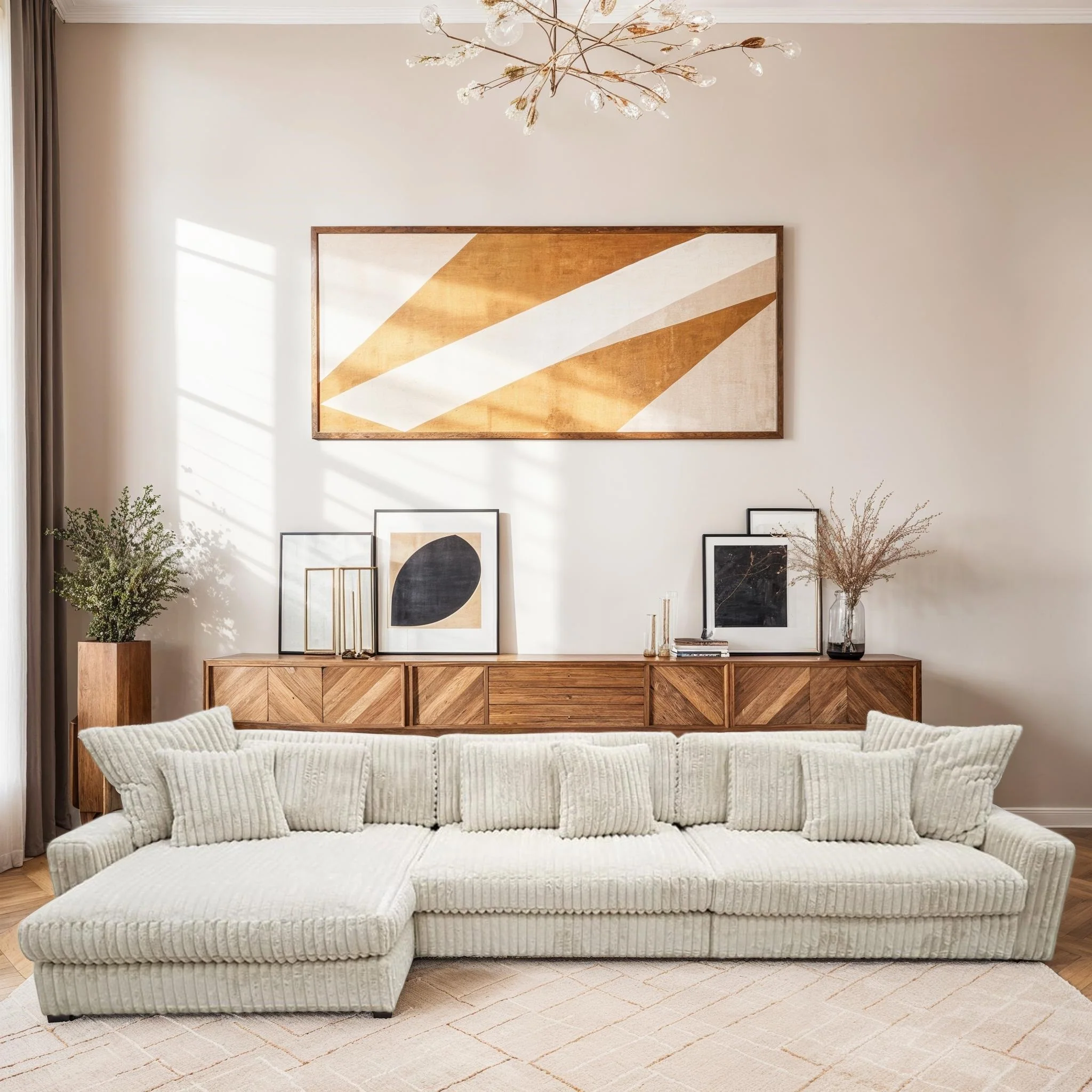 Canapé angle velours réversible tissu doux - VITO - Image 39