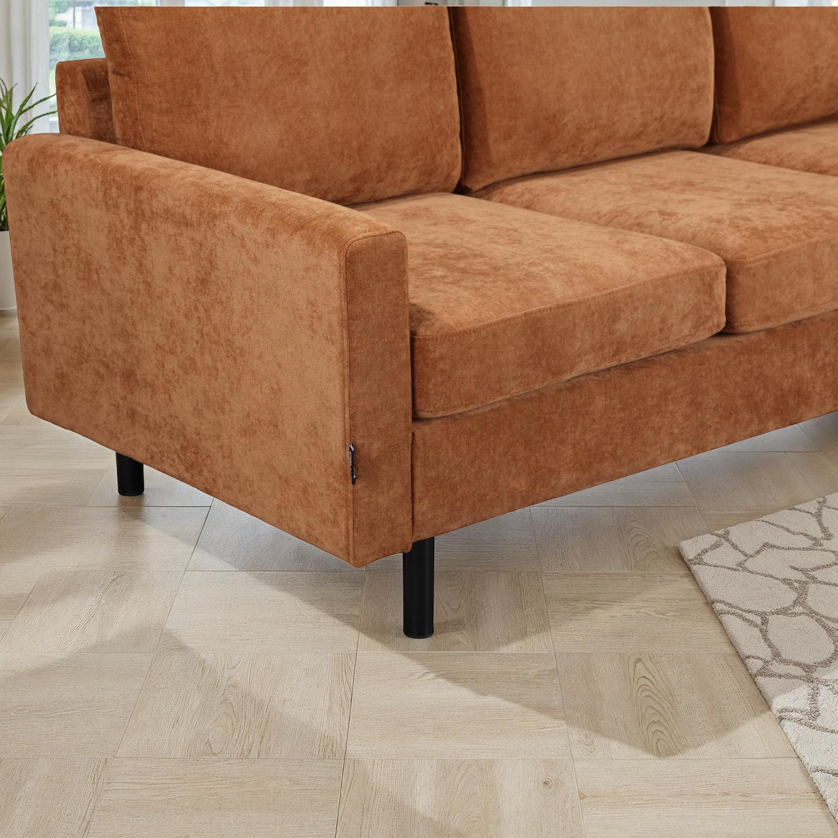 Canapé d'angle compact 3 places 200x135x80cm réversible - RIB - Image 19