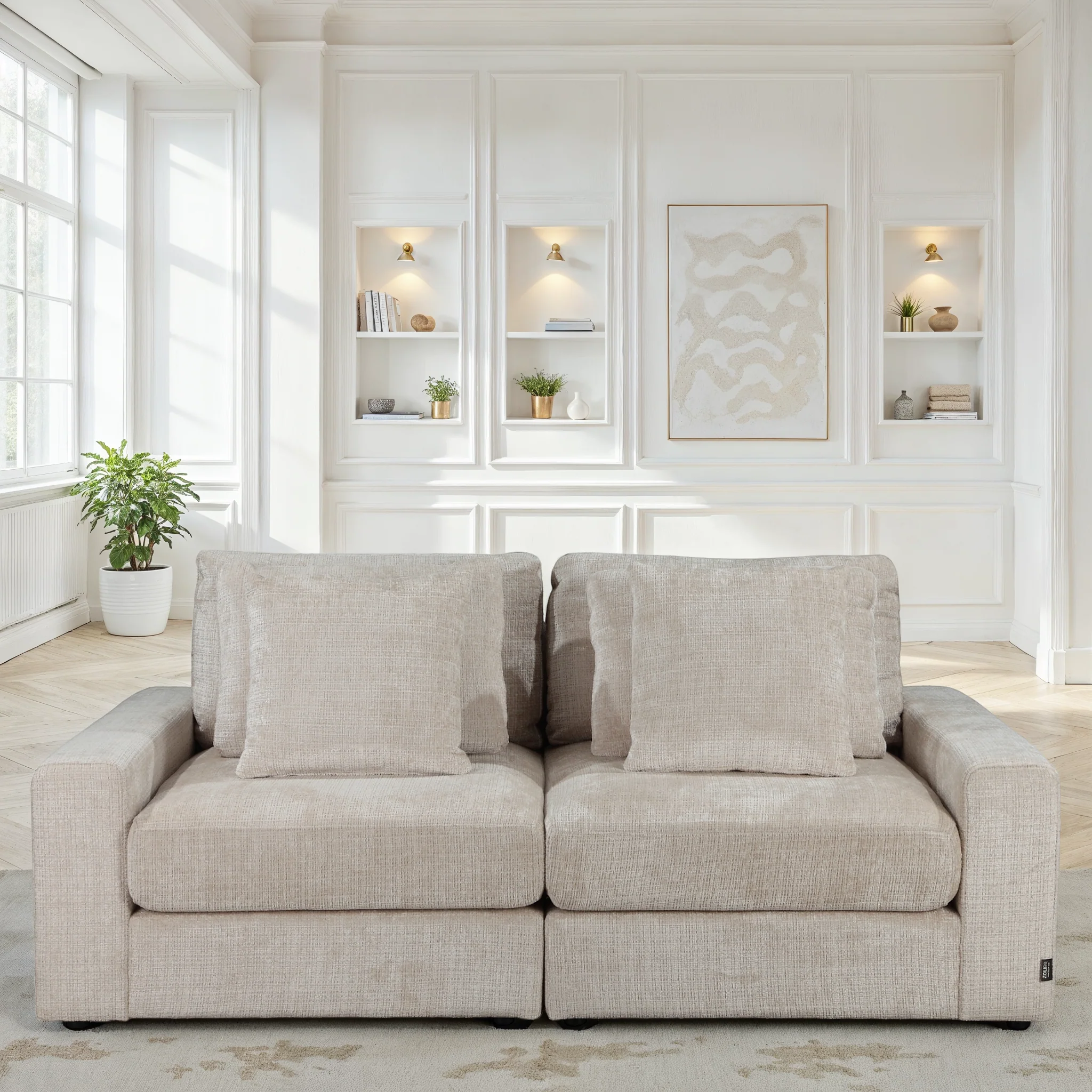 Canapé en tissu, H82CM - VITO - Image 10