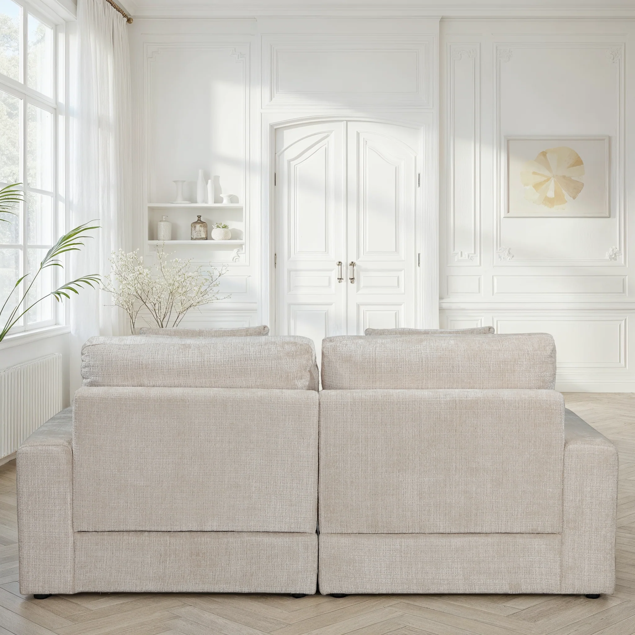 Canapé en tissu, H82CM - VITO - Image 12