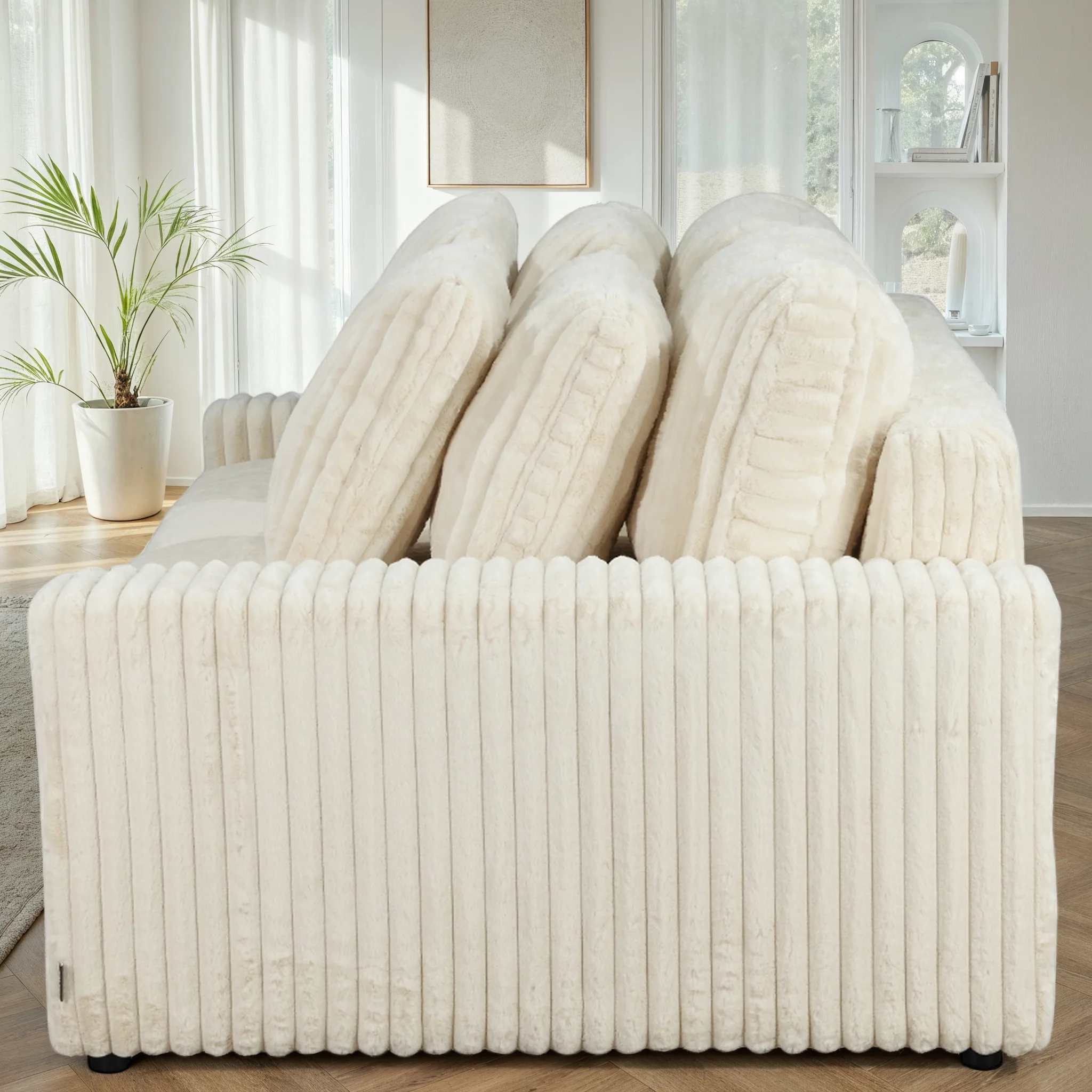 Canapé en tissu, H82CM - VITO - Image 15