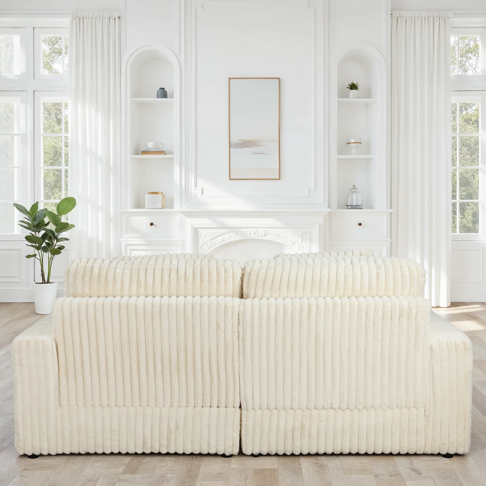 Canapé en tissu, H82CM - VITO - Image 16