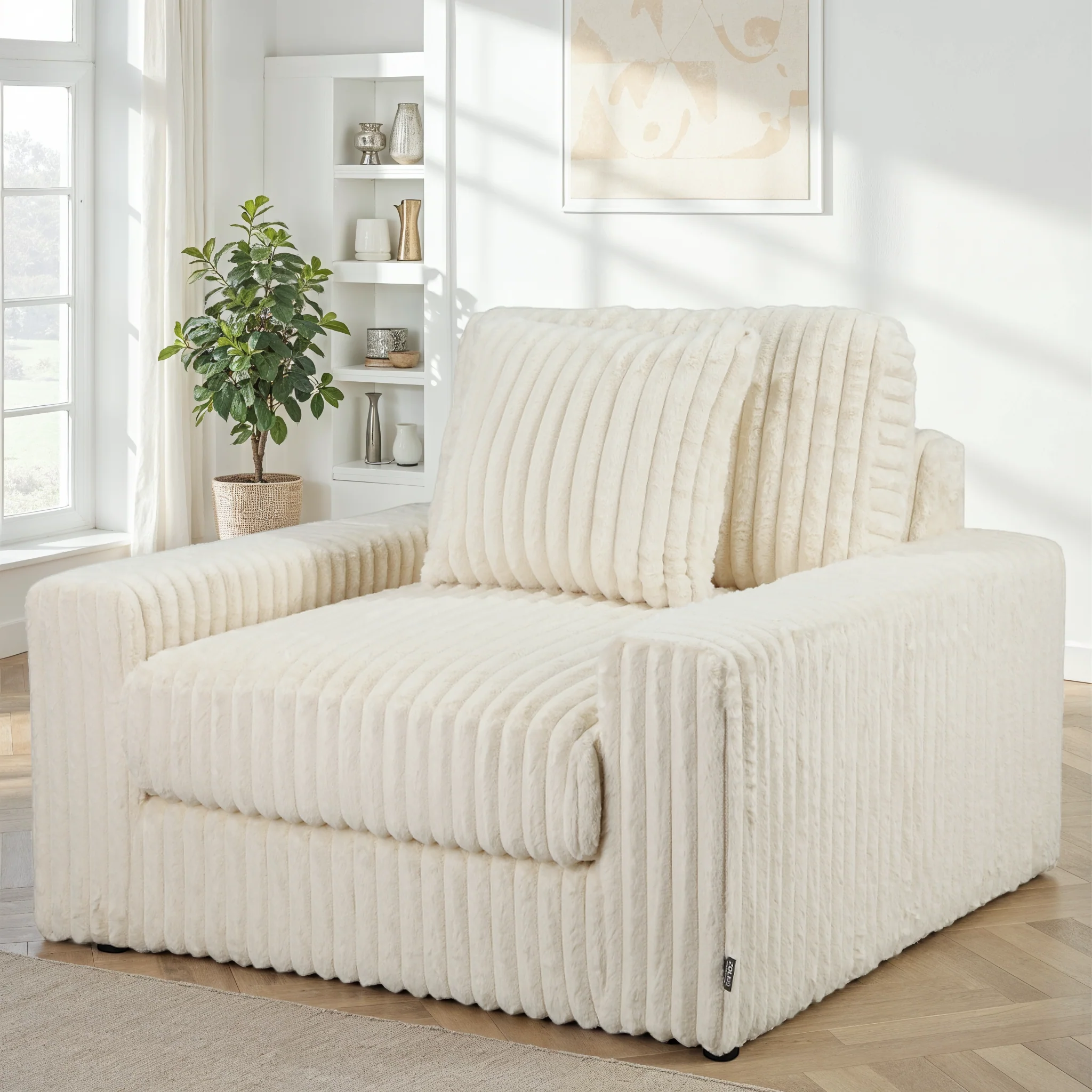 Canapé en tissu, H82CM - VITO - Image 5