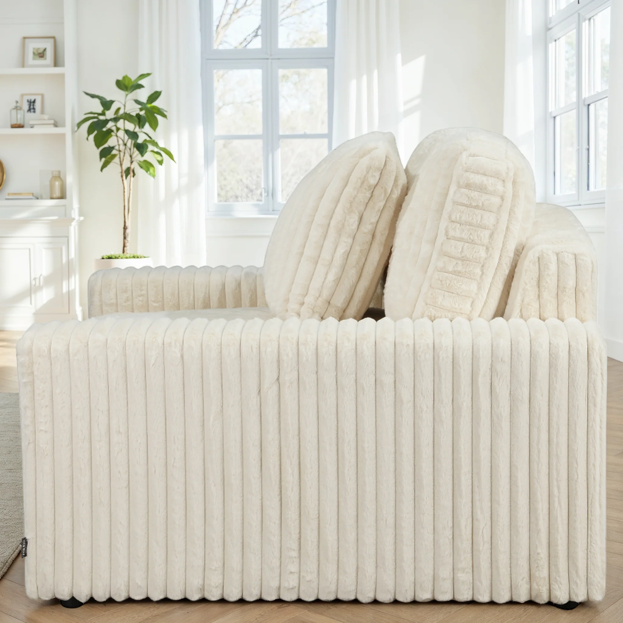 Canapé en tissu, H82CM - VITO - Image 7