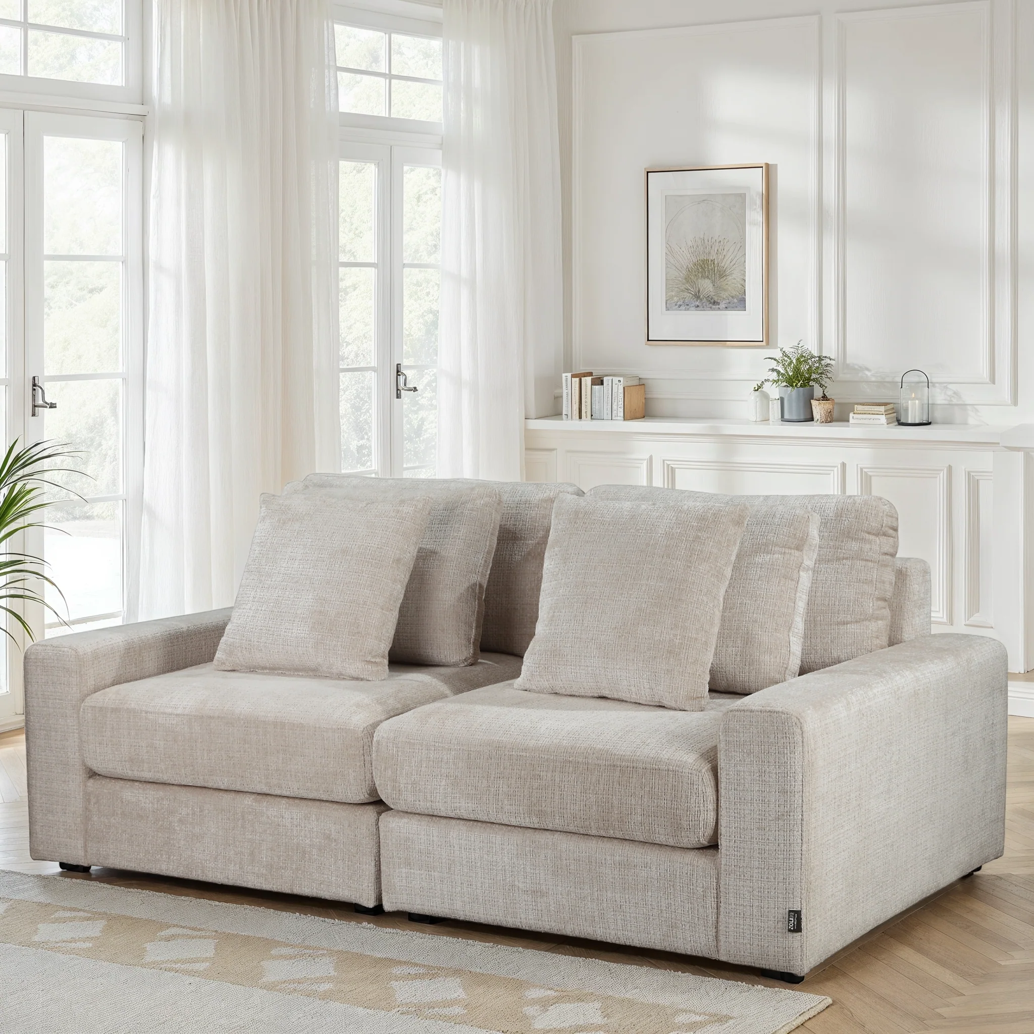 Canapé en tissu, H82CM - VITO - Image 9