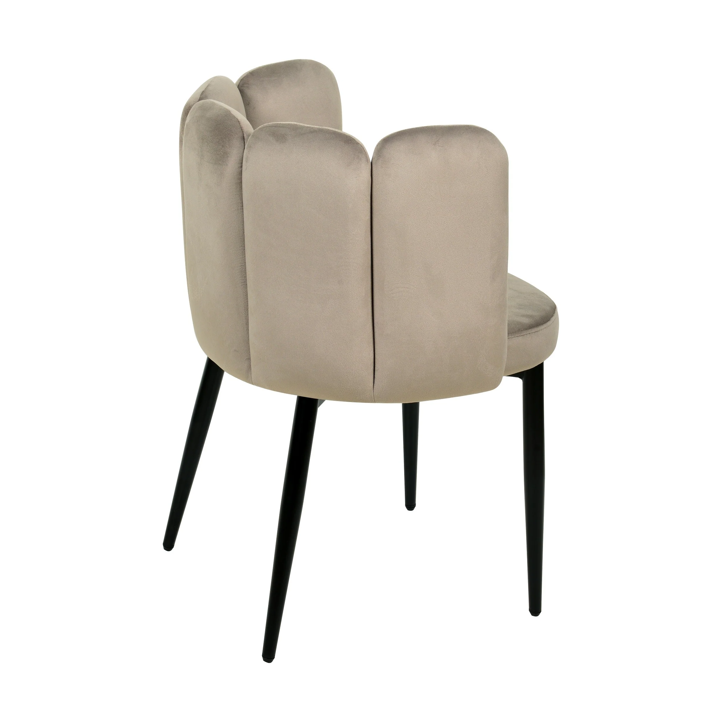 Chaise coquillage en velours anti tâche - CONNOR - Image 11