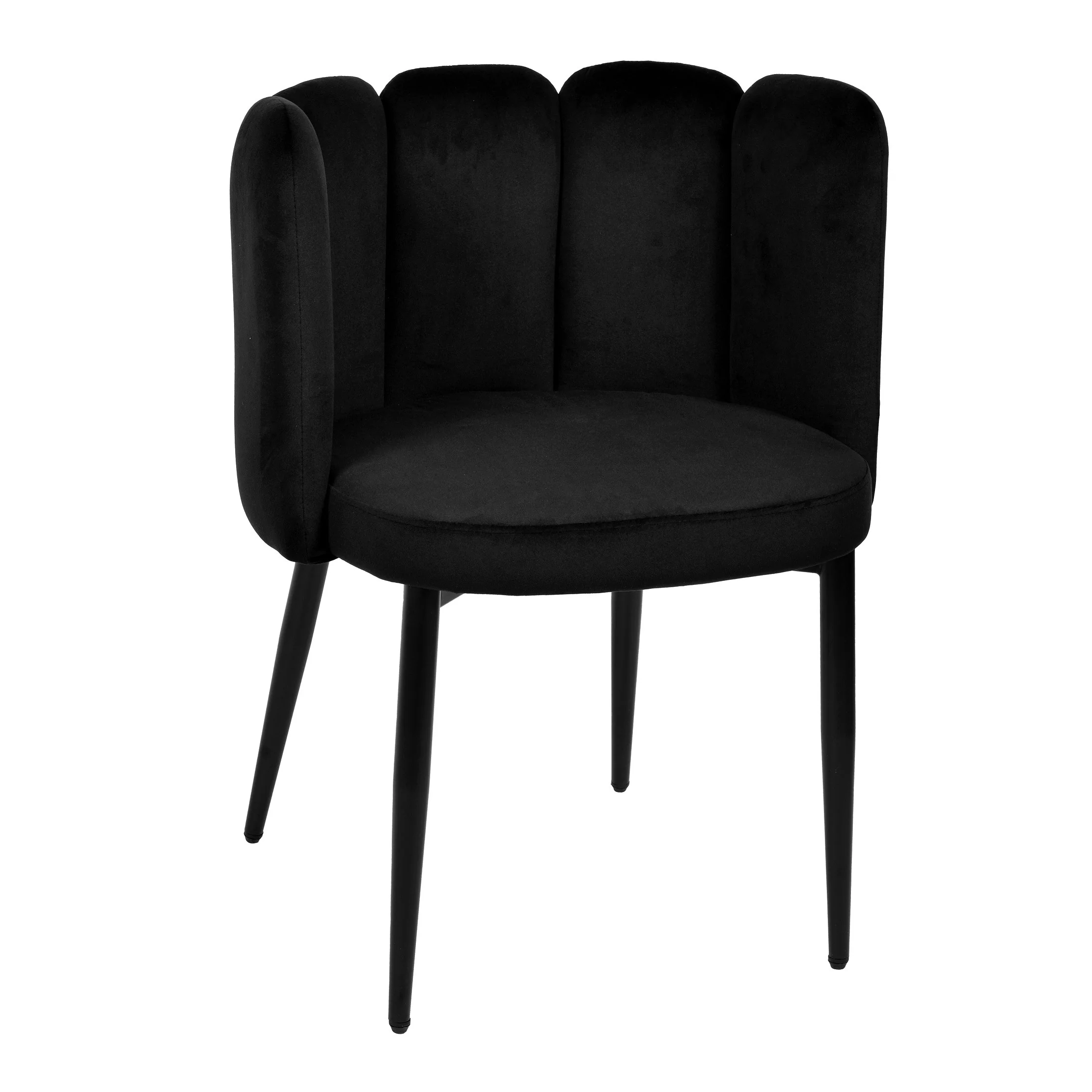 Chaise coquillage en velours anti tâche - CONNOR - Image 14