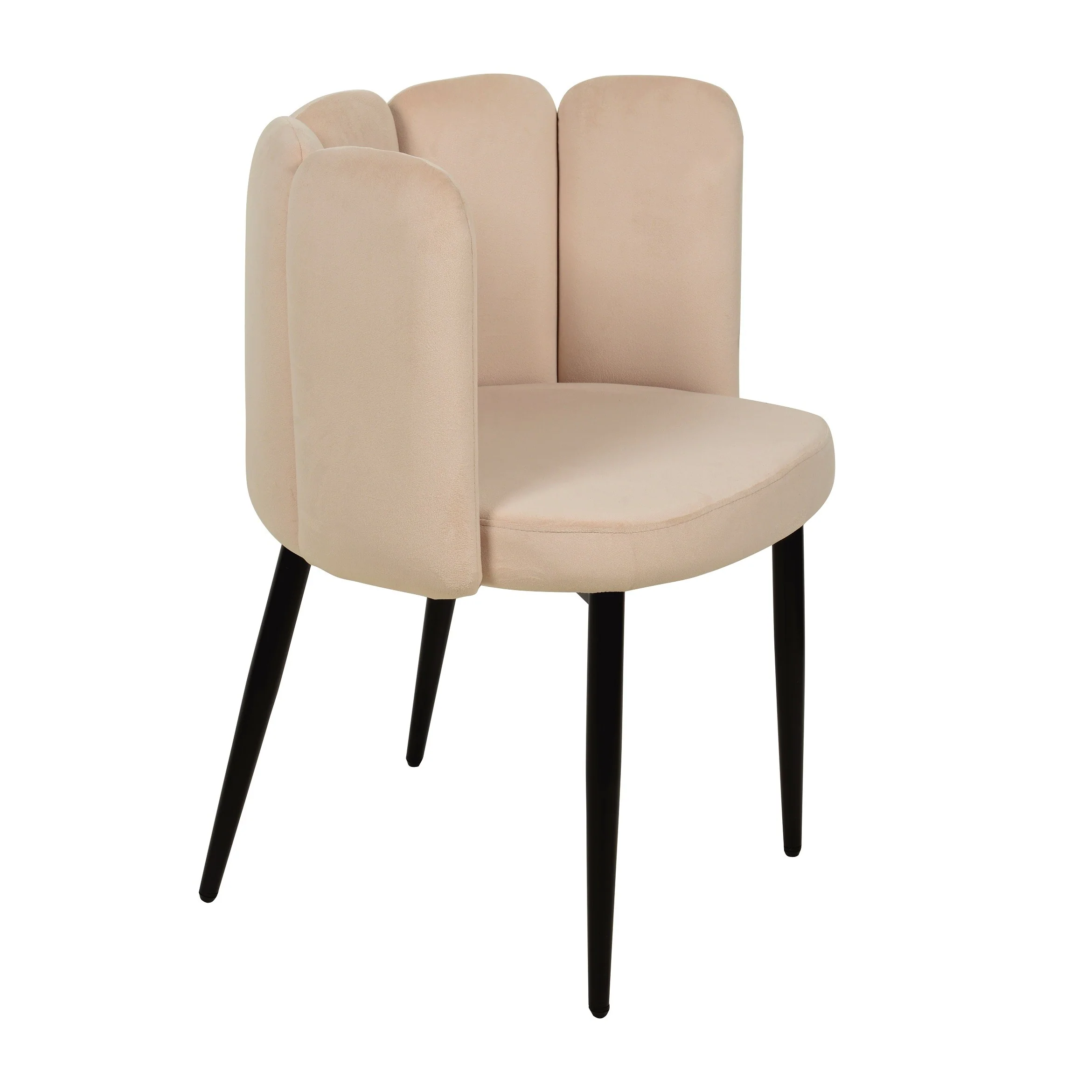 Chaise coquillage en velours anti tâche - CONNOR - Image 3