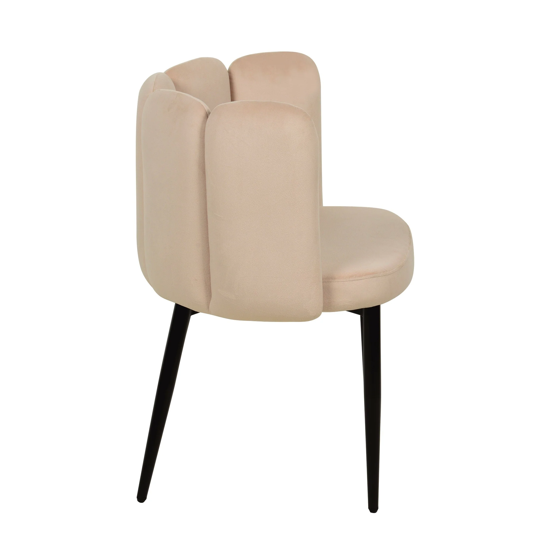 Chaise coquillage en velours anti tâche - CONNOR - Image 4