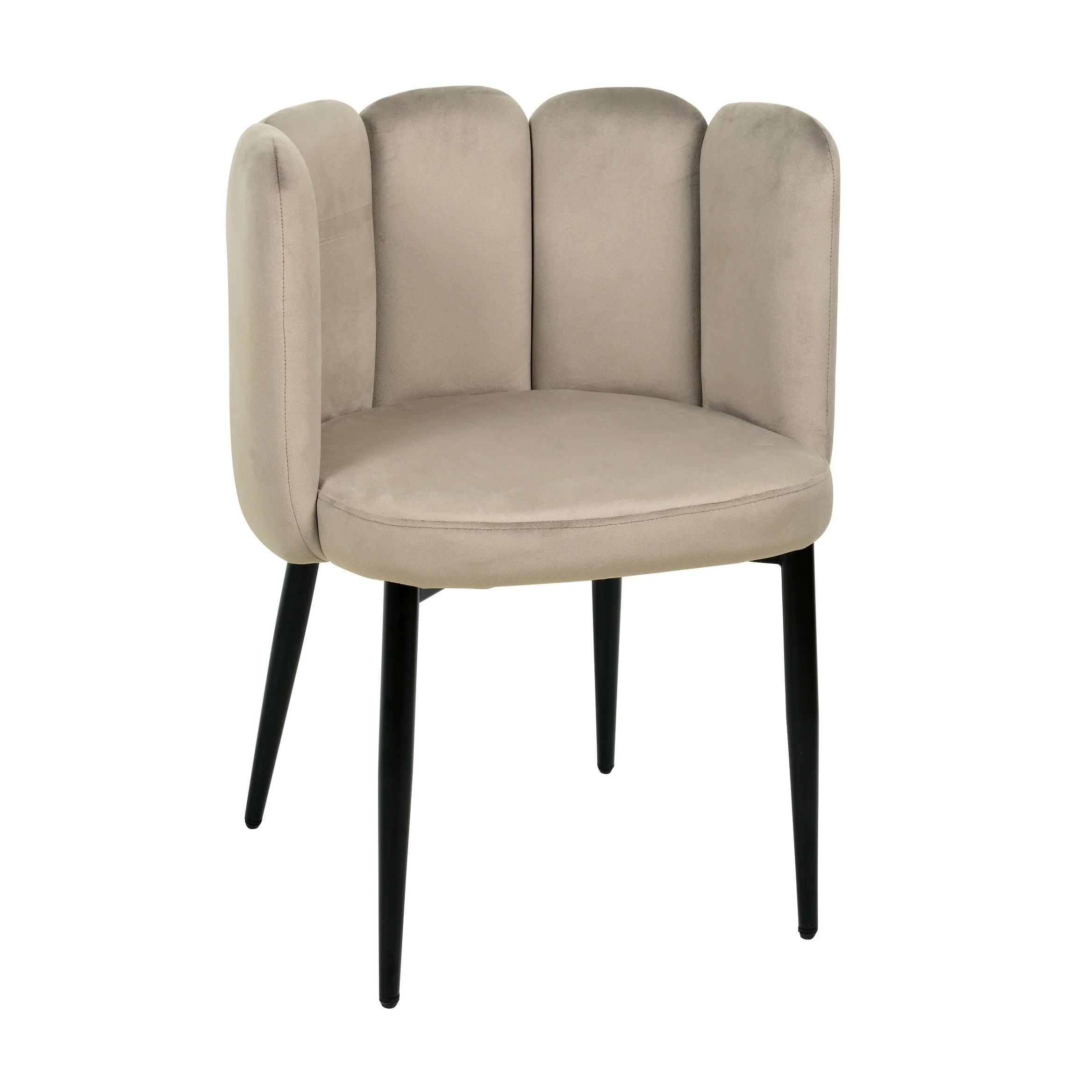 Chaise coquillage en velours anti tâche - CONNOR - Image 8