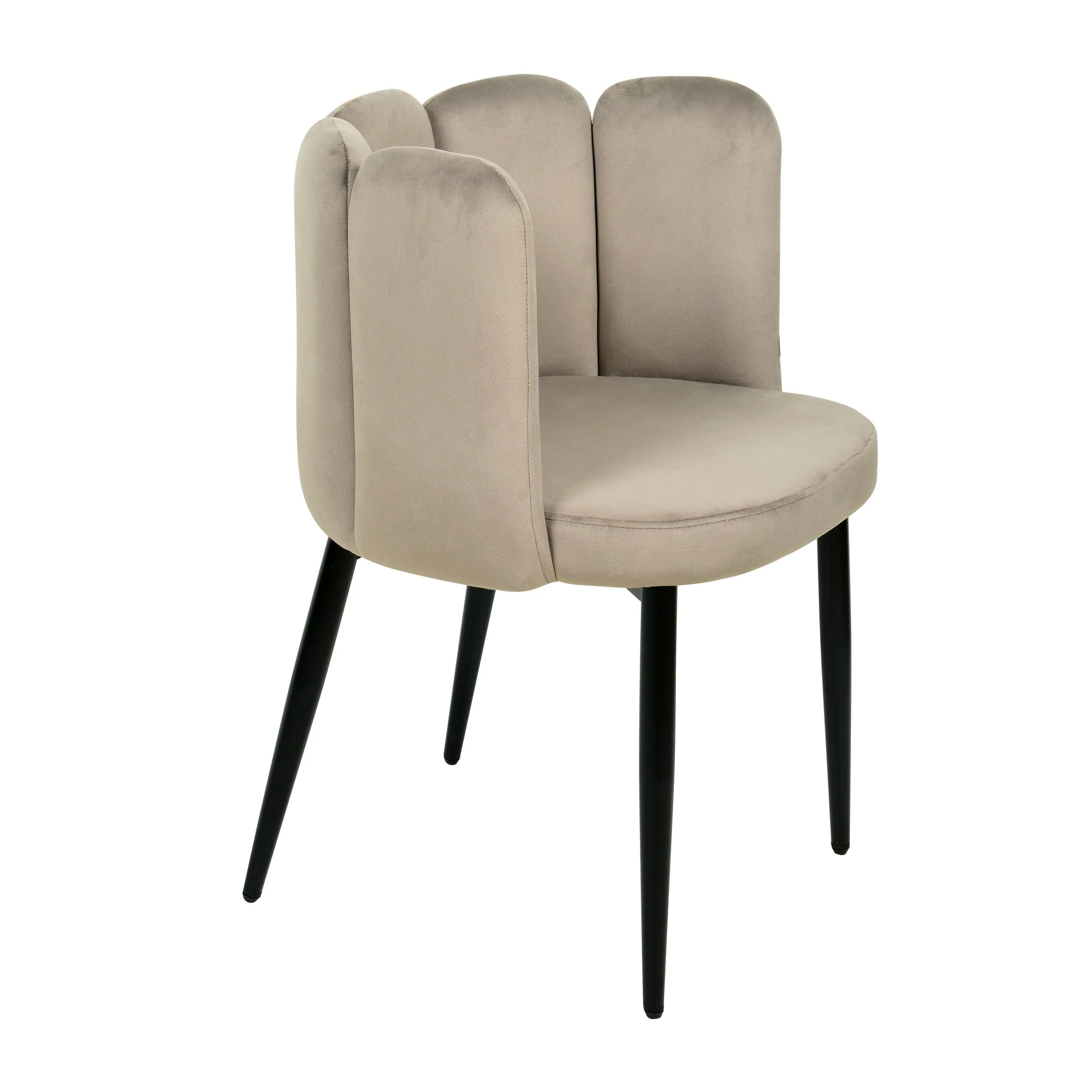 Chaise coquillage en velours anti tâche - CONNOR - Image 9