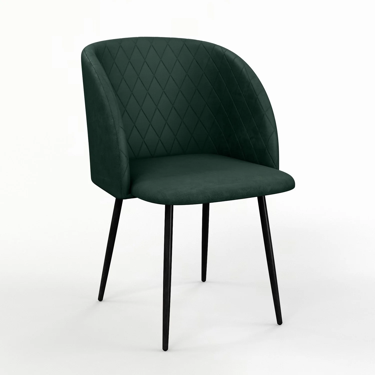 Chaise de salle à manger capitonnée tissu anti-tache-HESTER - Image 15