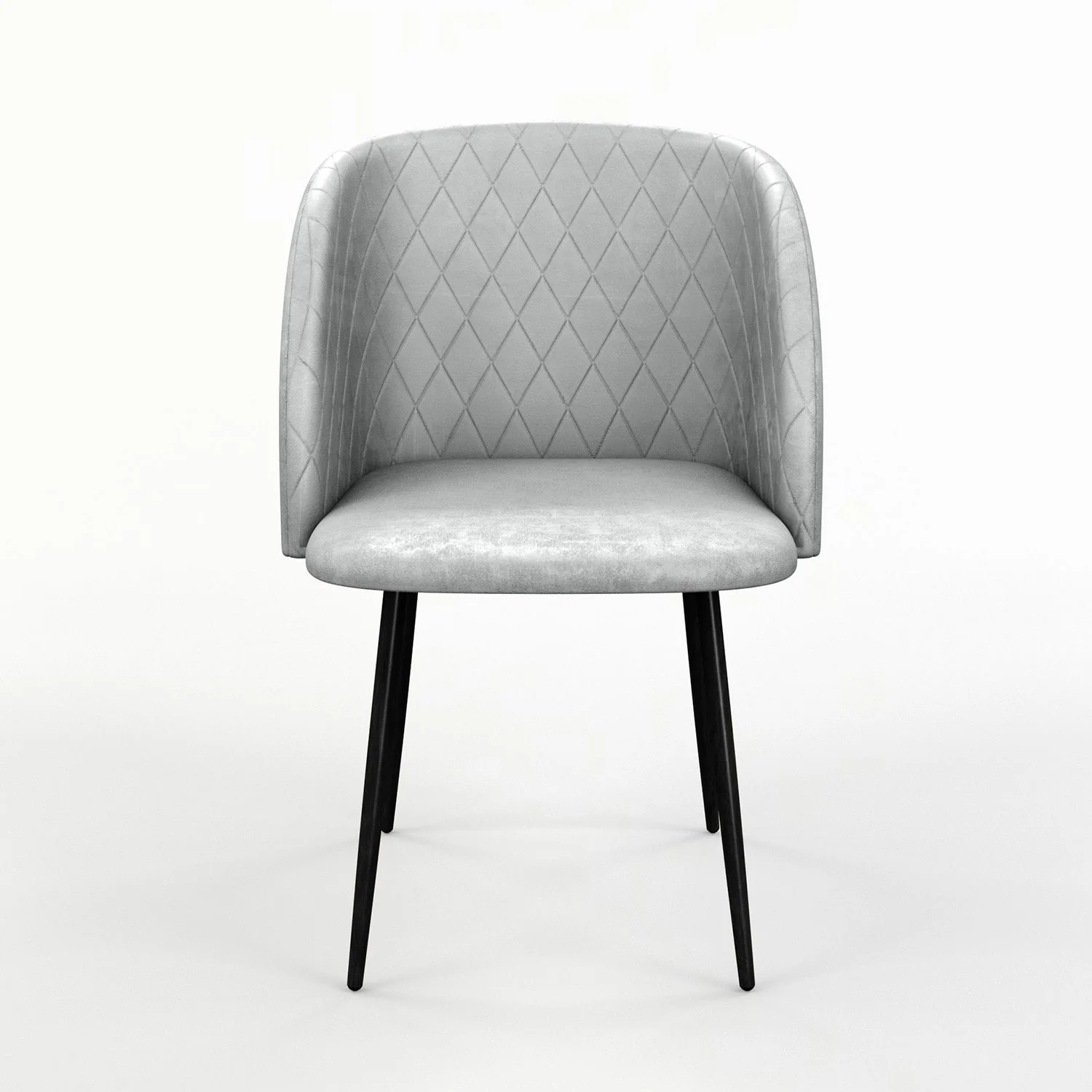 Chaise de salle à manger capitonnée tissu anti-tache-HESTER - Image 20