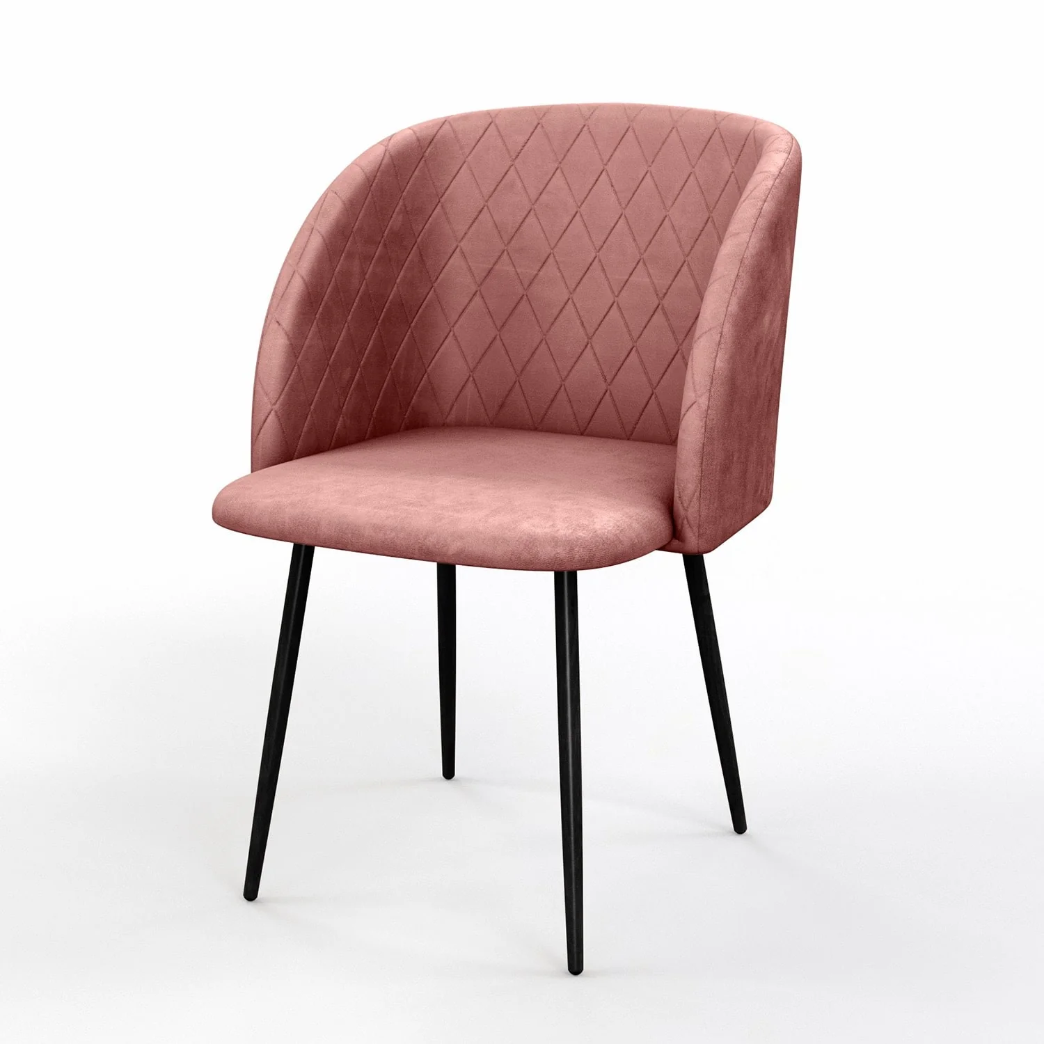 Chaise de salle à manger capitonnée tissu anti-tache-HESTER - Image 25