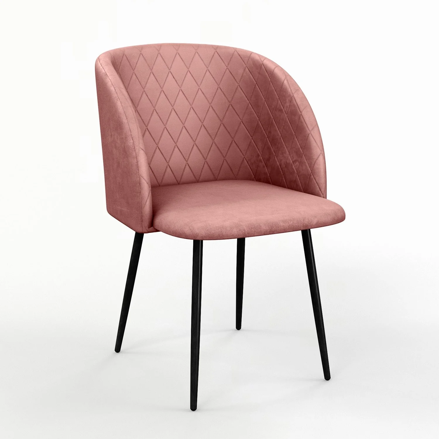 Chaise de salle à manger capitonnée tissu anti-tache-HESTER - Image 27