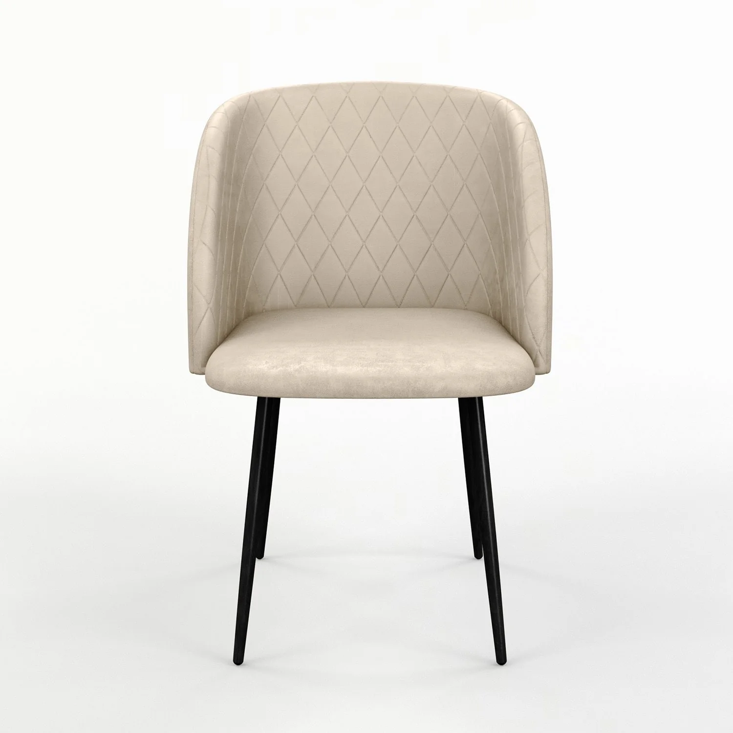 Chaise de salle à manger capitonnée tissu anti-tache-HESTER - Image 32