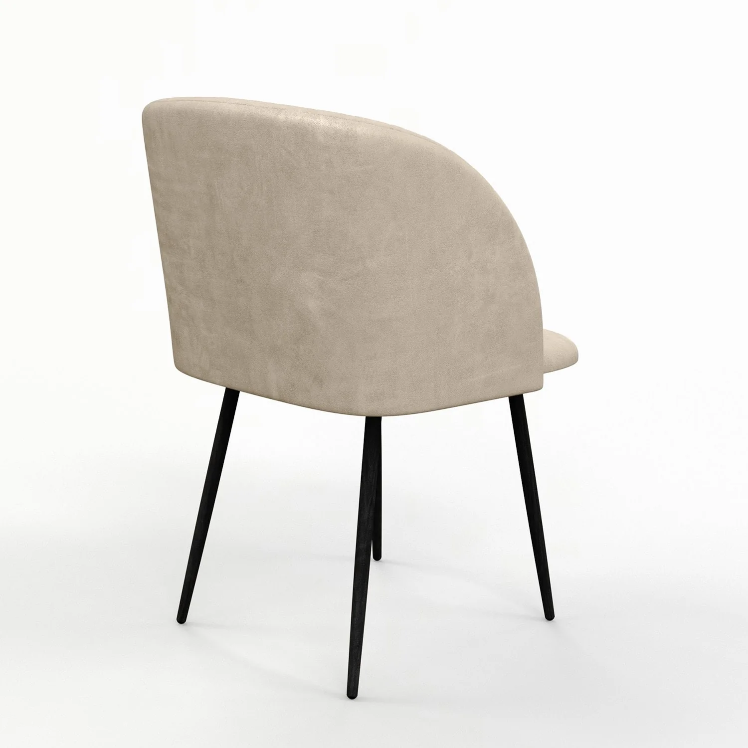 Chaise de salle à manger capitonnée tissu anti-tache-HESTER - Image 34