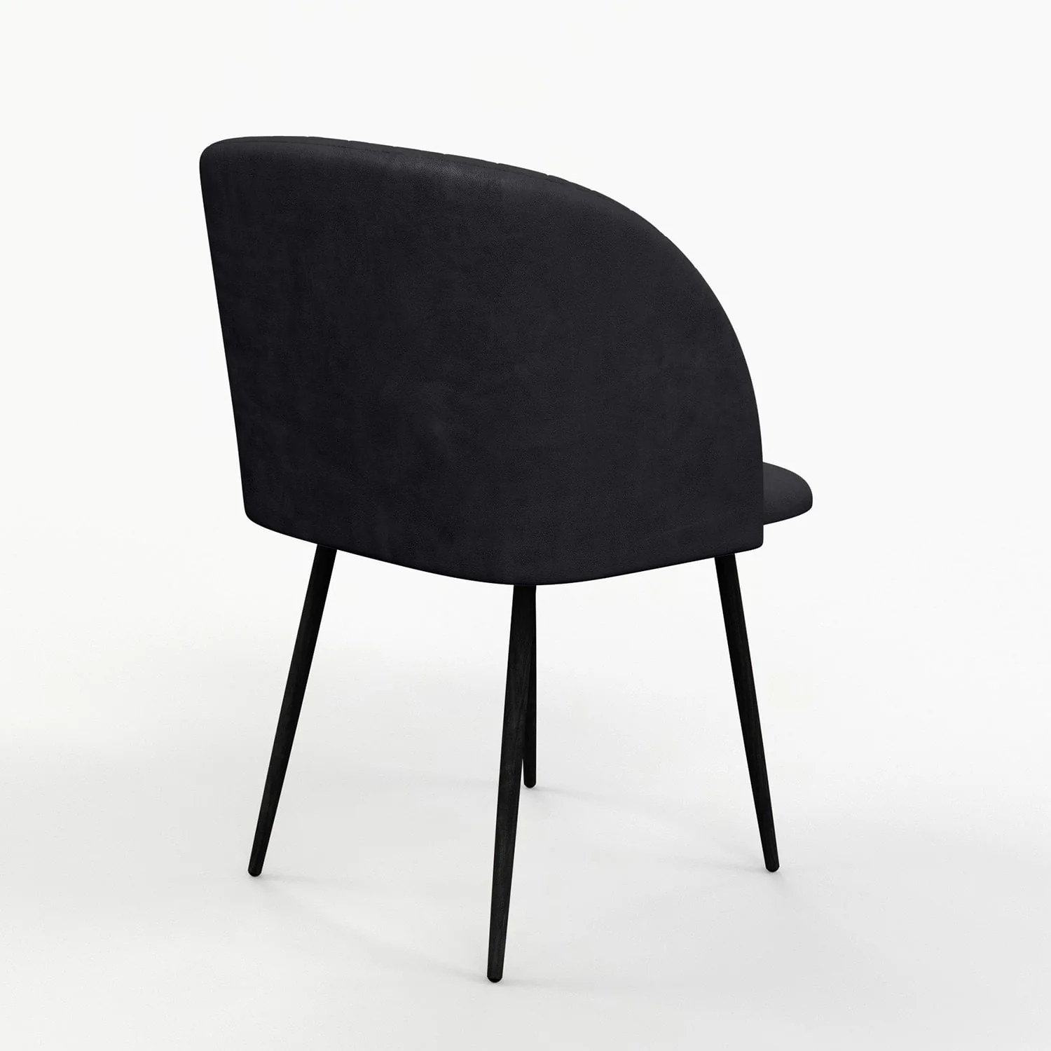 Chaise de salle à manger capitonnée tissu anti-tache-HESTER - Image 4