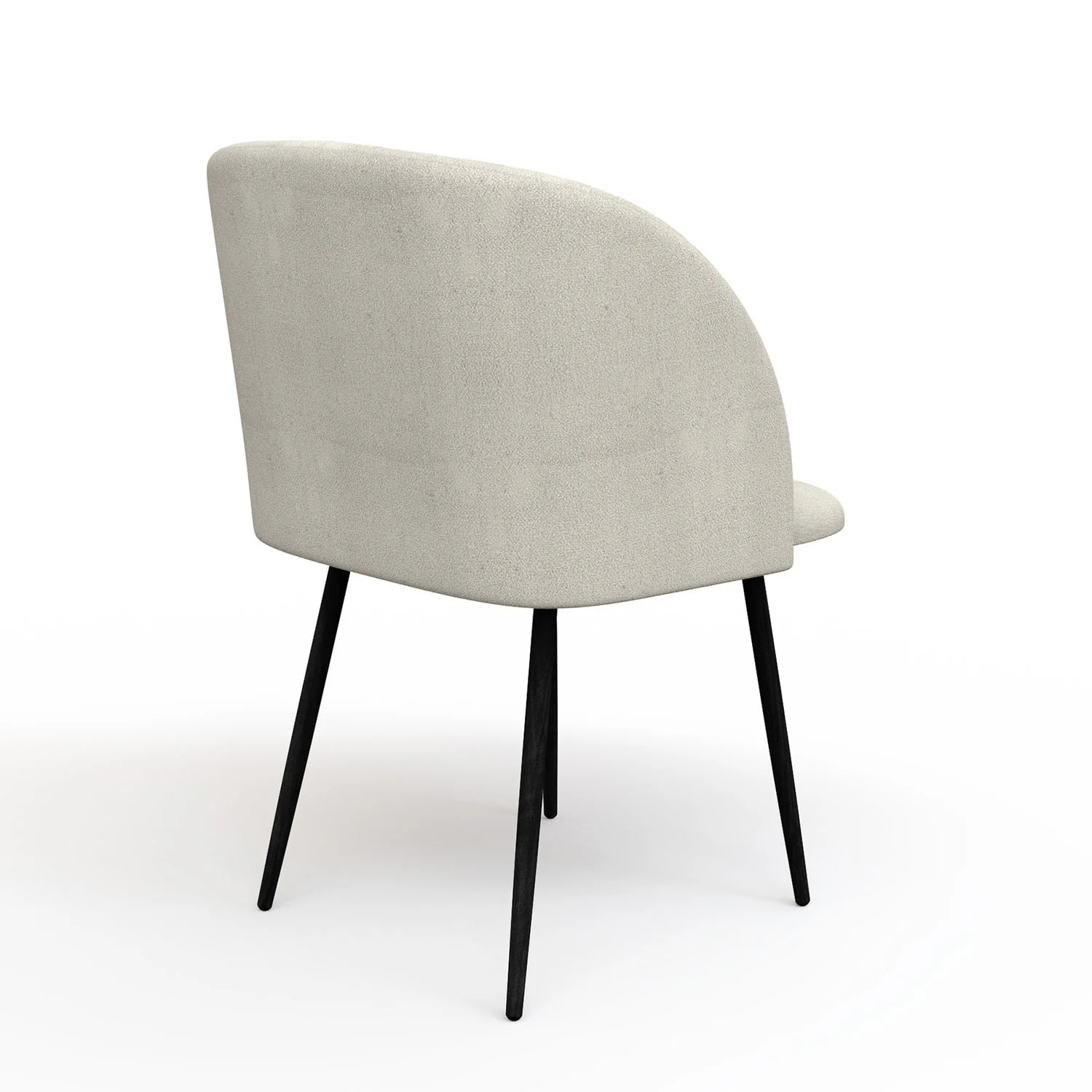 Chaise de salle à manger capitonnée tissu anti-tache-HESTER - Image 40