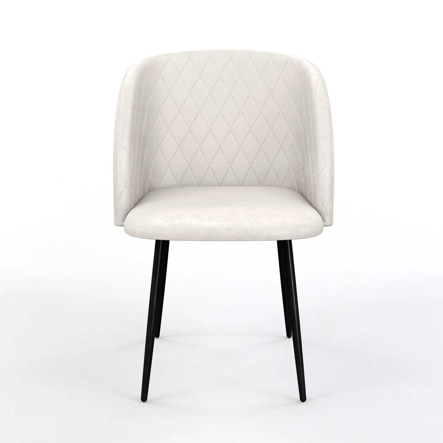 Chaise de salle à manger capitonnée tissu anti-tache-HESTER - Image 44