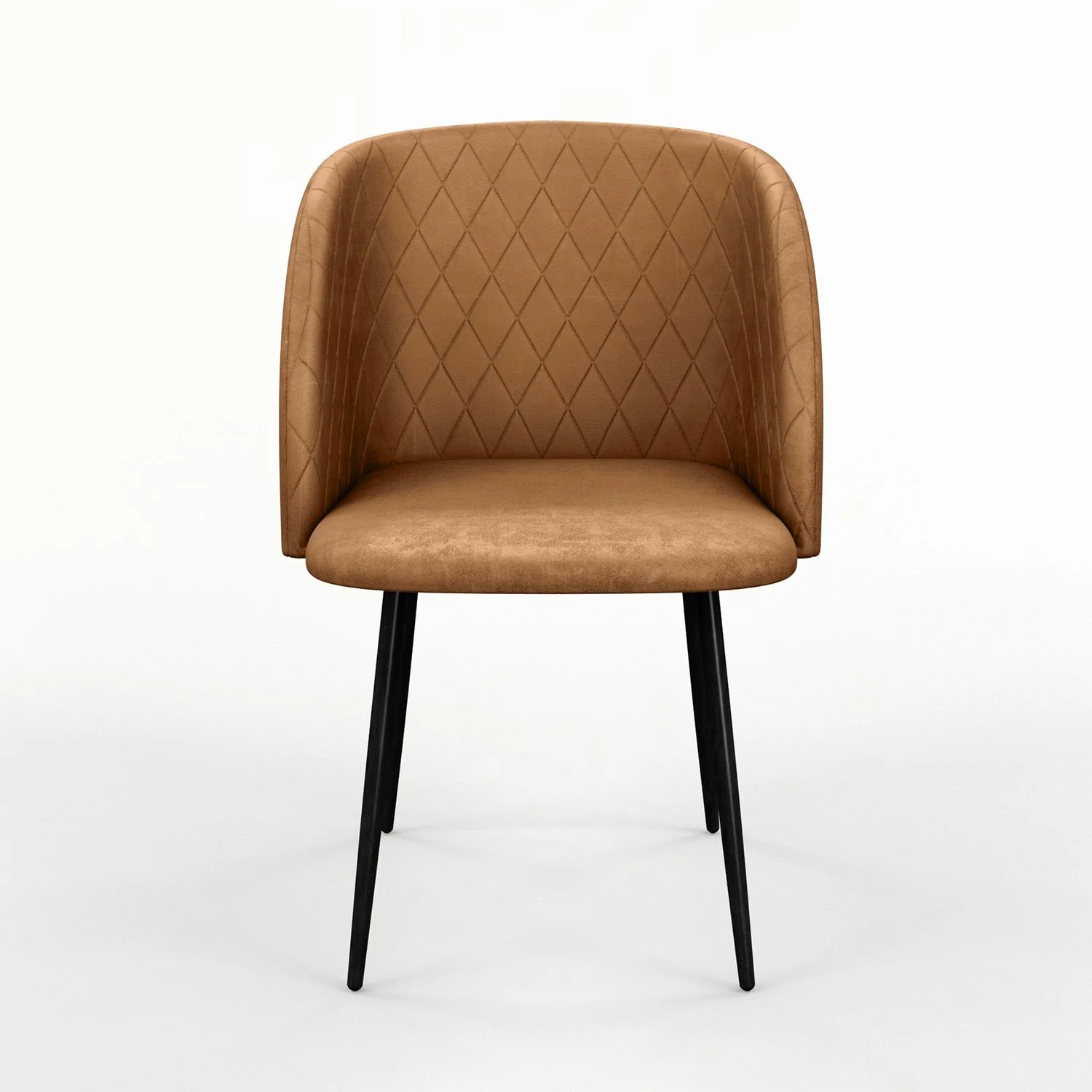 Chaise de salle à manger capitonnée tissu anti-tache-HESTER - Image 8