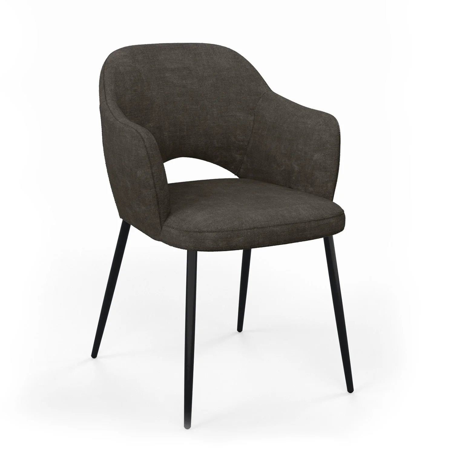 Chaise en tissu, 58x63,5xH80cm - MILLIE - Image 10