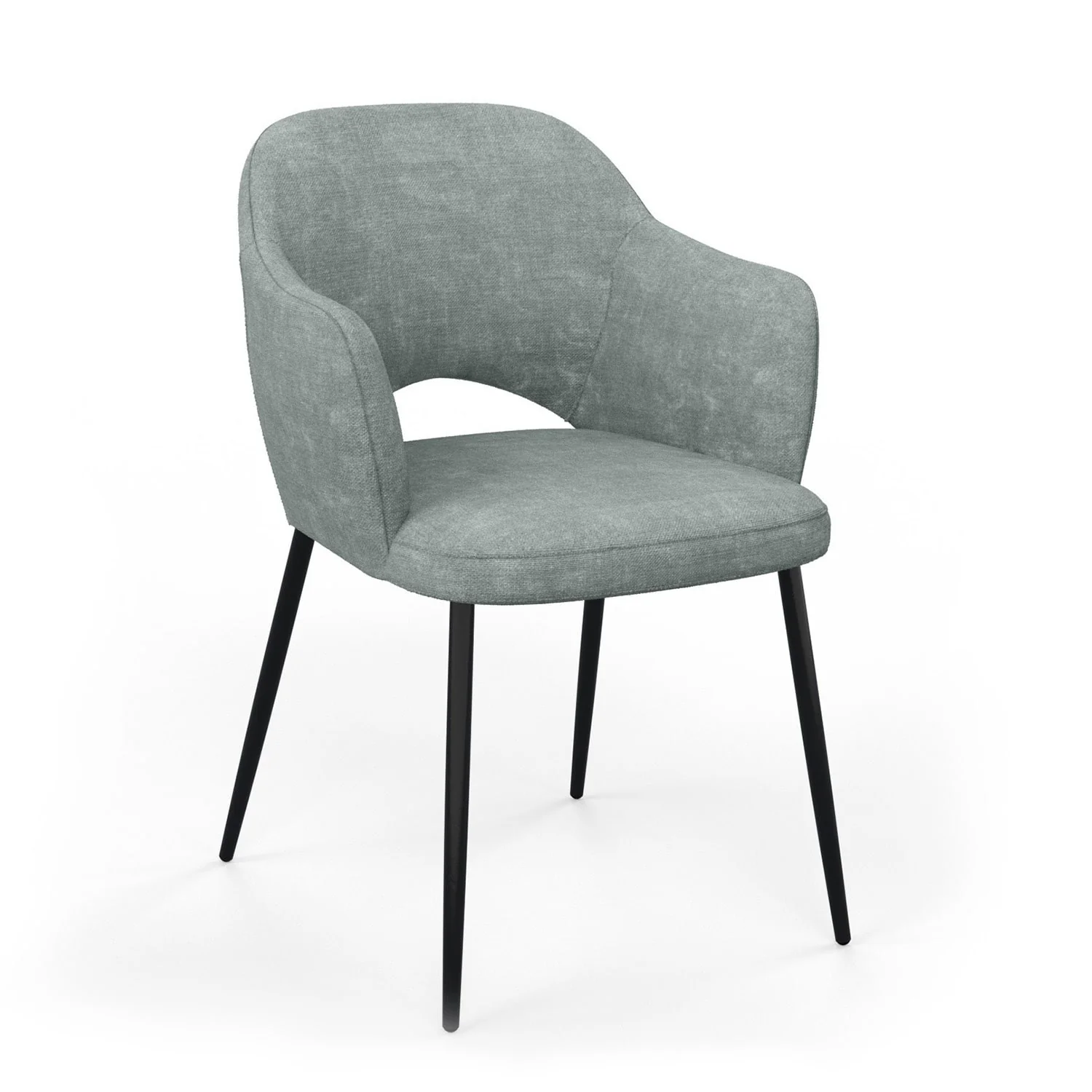 Chaise en tissu, 58x63,5xH80cm - MILLIE - Image 16