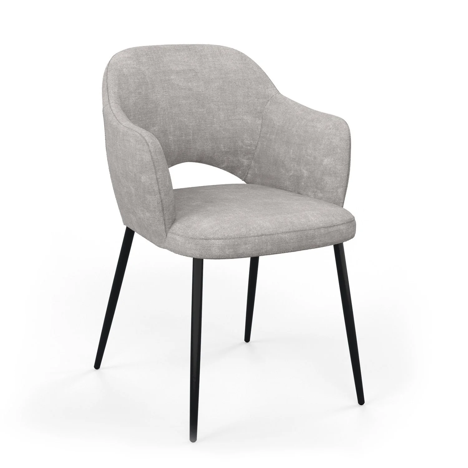 Chaise en tissu, 58x63,5xH80cm - MILLIE - Image 22