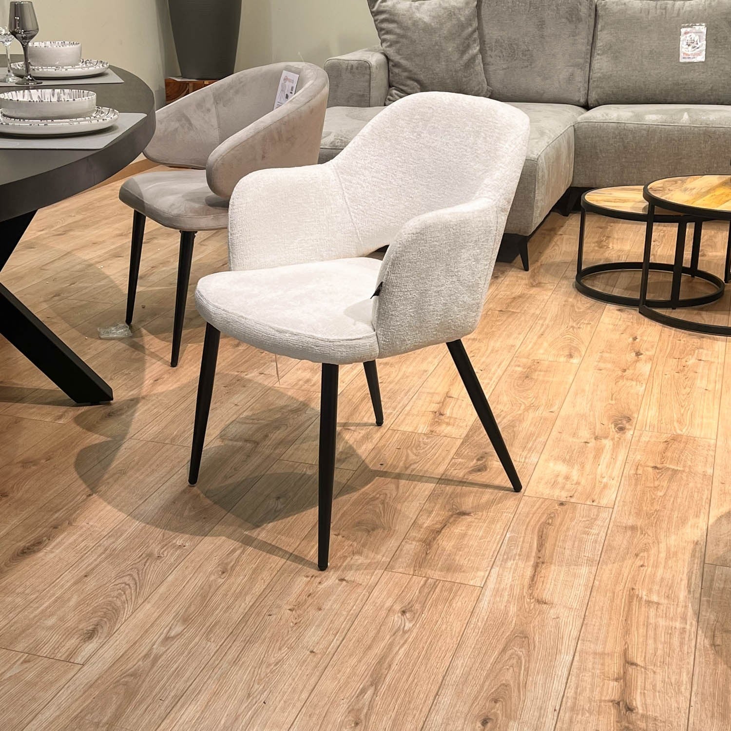 Chaise en tissu, 58x63,5xH80cm - MILLIE - Image 34