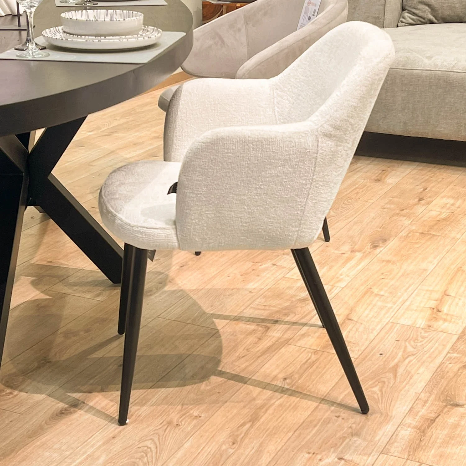 Chaise en tissu, 58x63,5xH80cm - MILLIE - Image 35