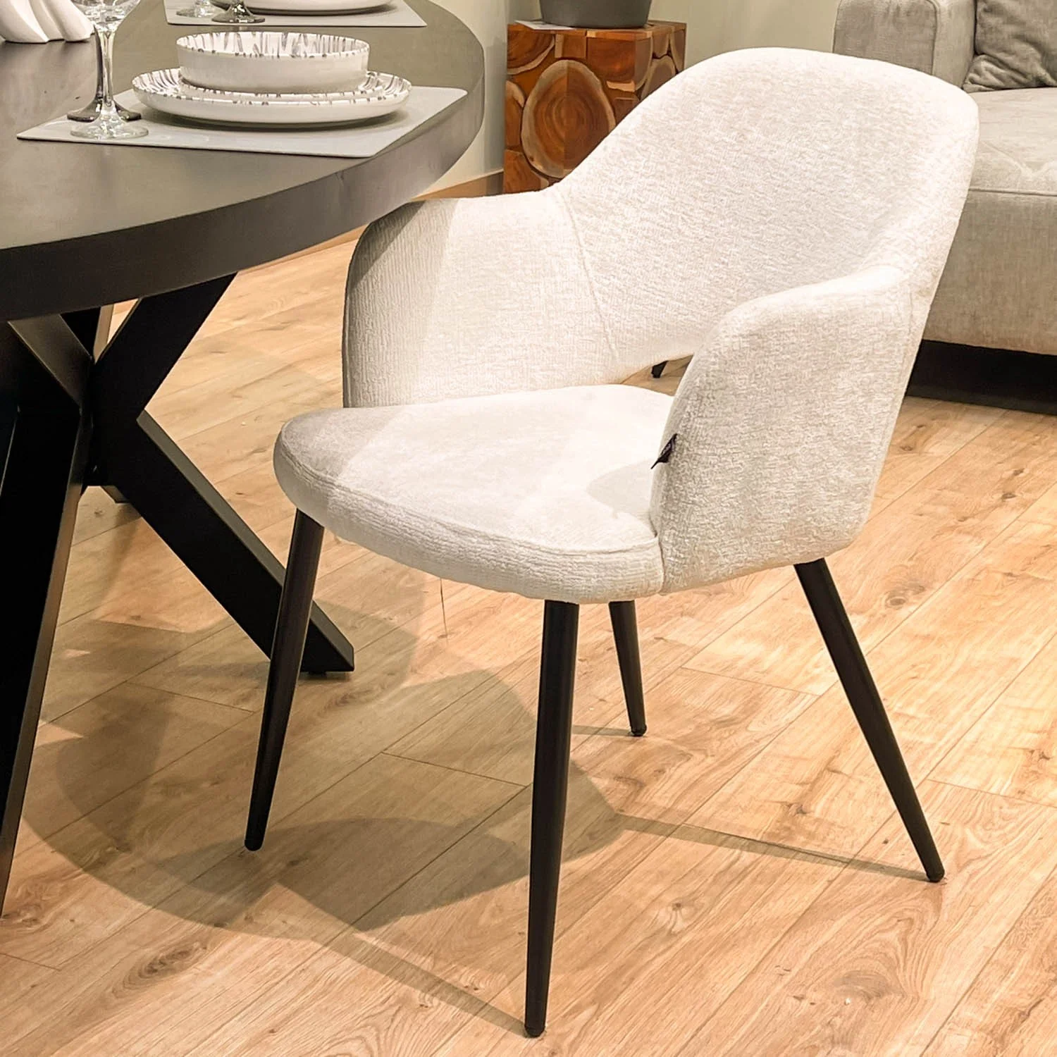 Chaise en tissu, 58x63,5xH80cm - MILLIE - Image 36