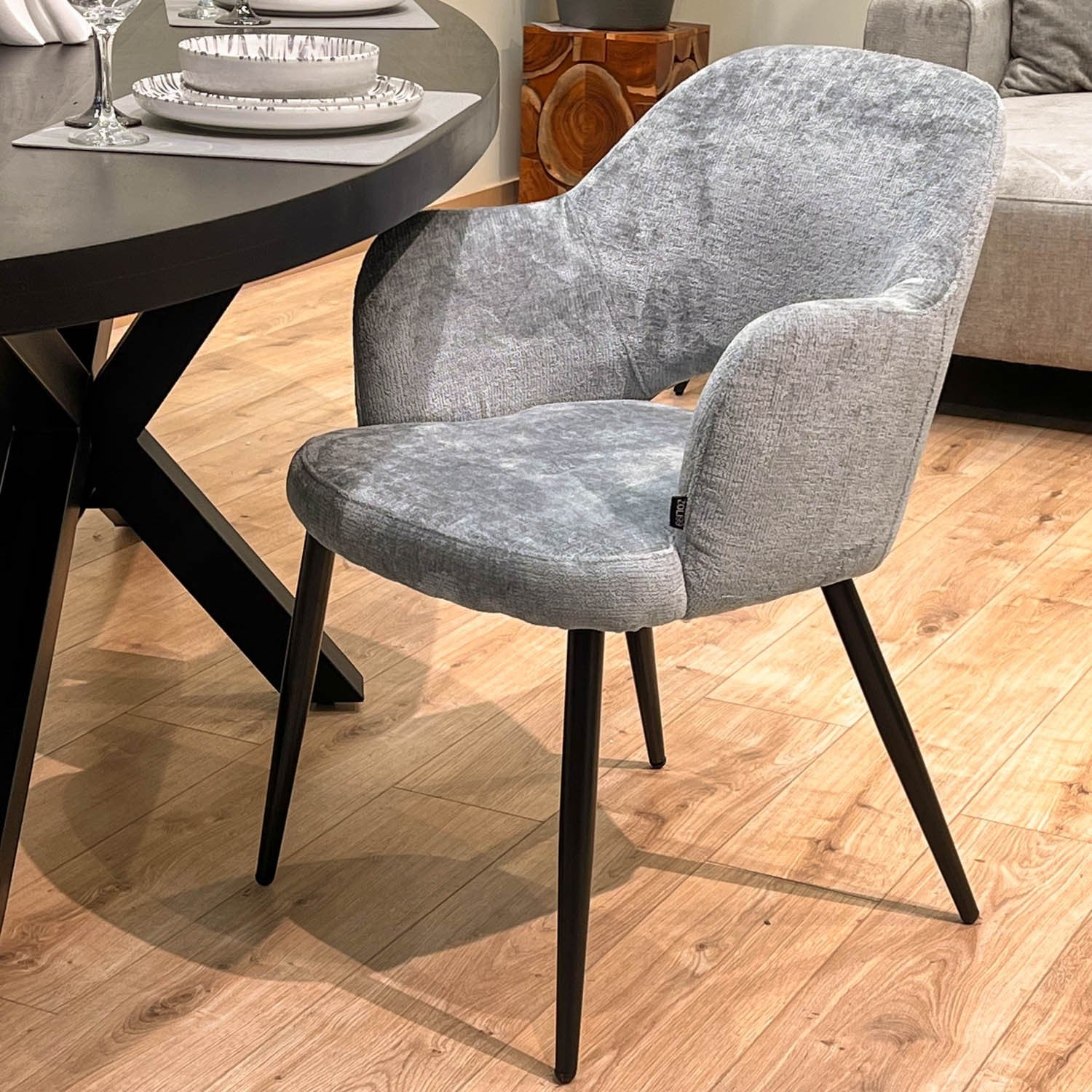 Chaise en tissu, 58x63,5xH80cm - MILLIE - Image 39