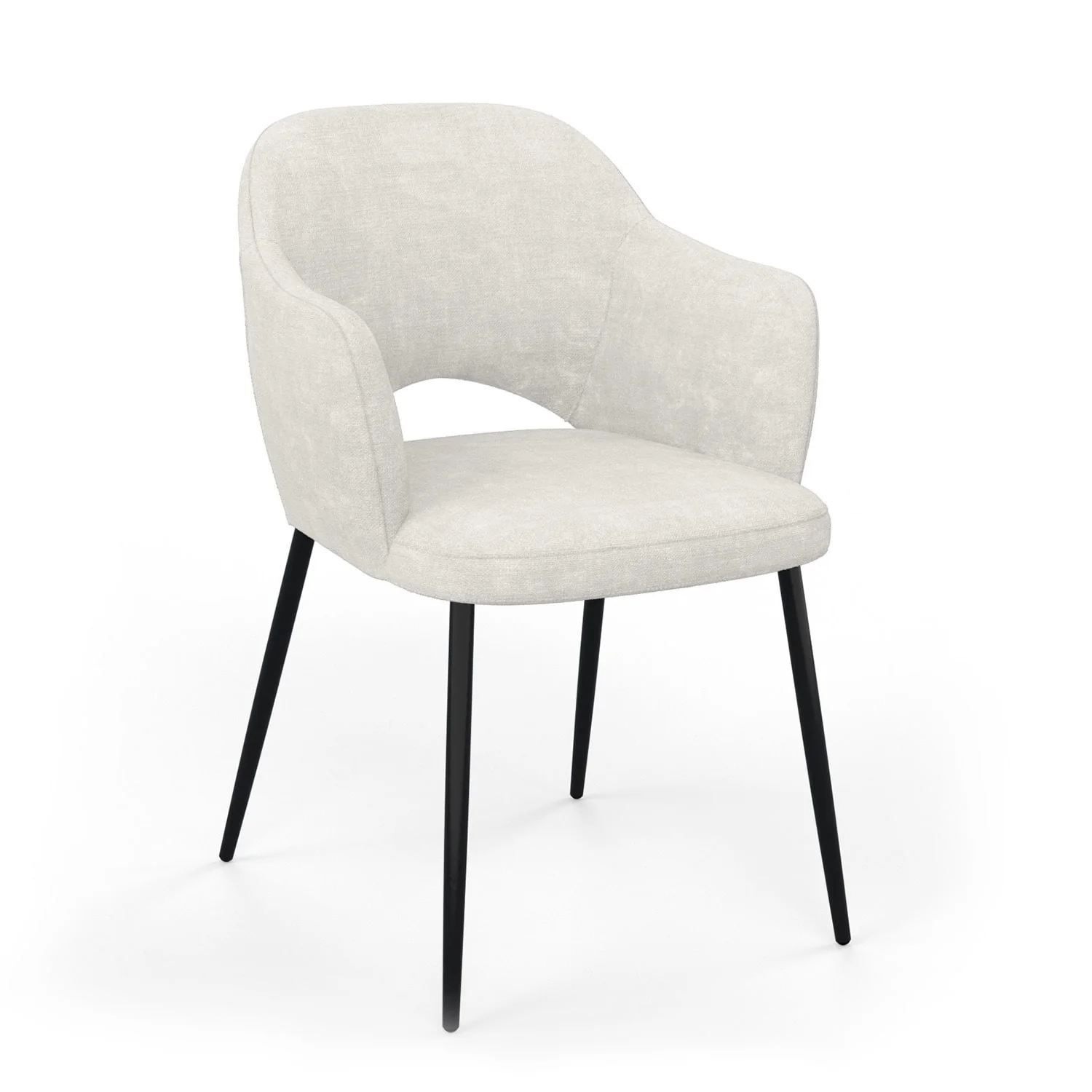 Chaise en tissu, 58x63,5xH80cm - MILLIE - Image 4