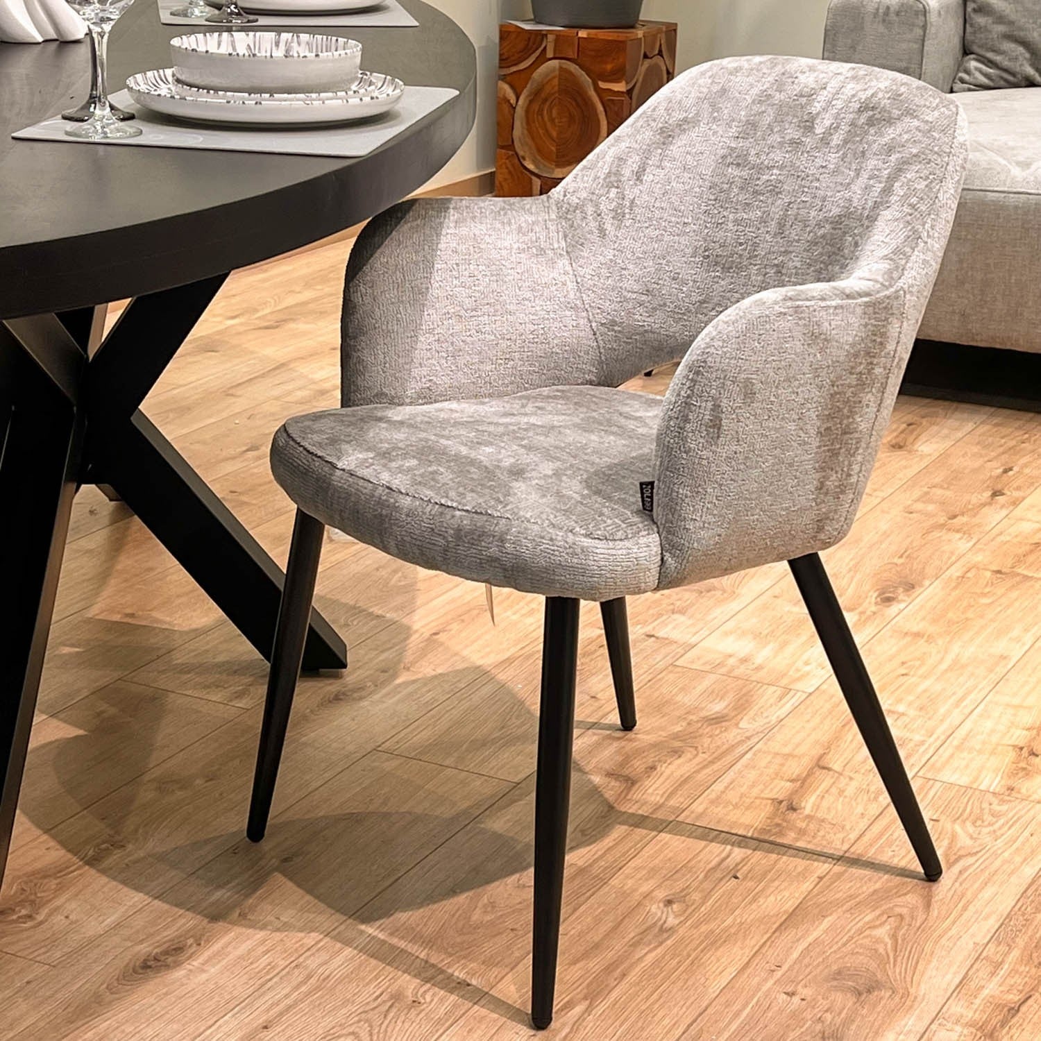 Chaise en tissu, 58x63,5xH80cm - MILLIE - Image 40