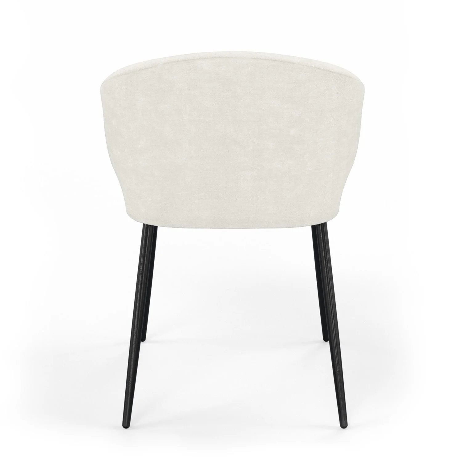 Chaise en tissu pieds noirs, 60x50xH80 cm - FIDJI - Image 5