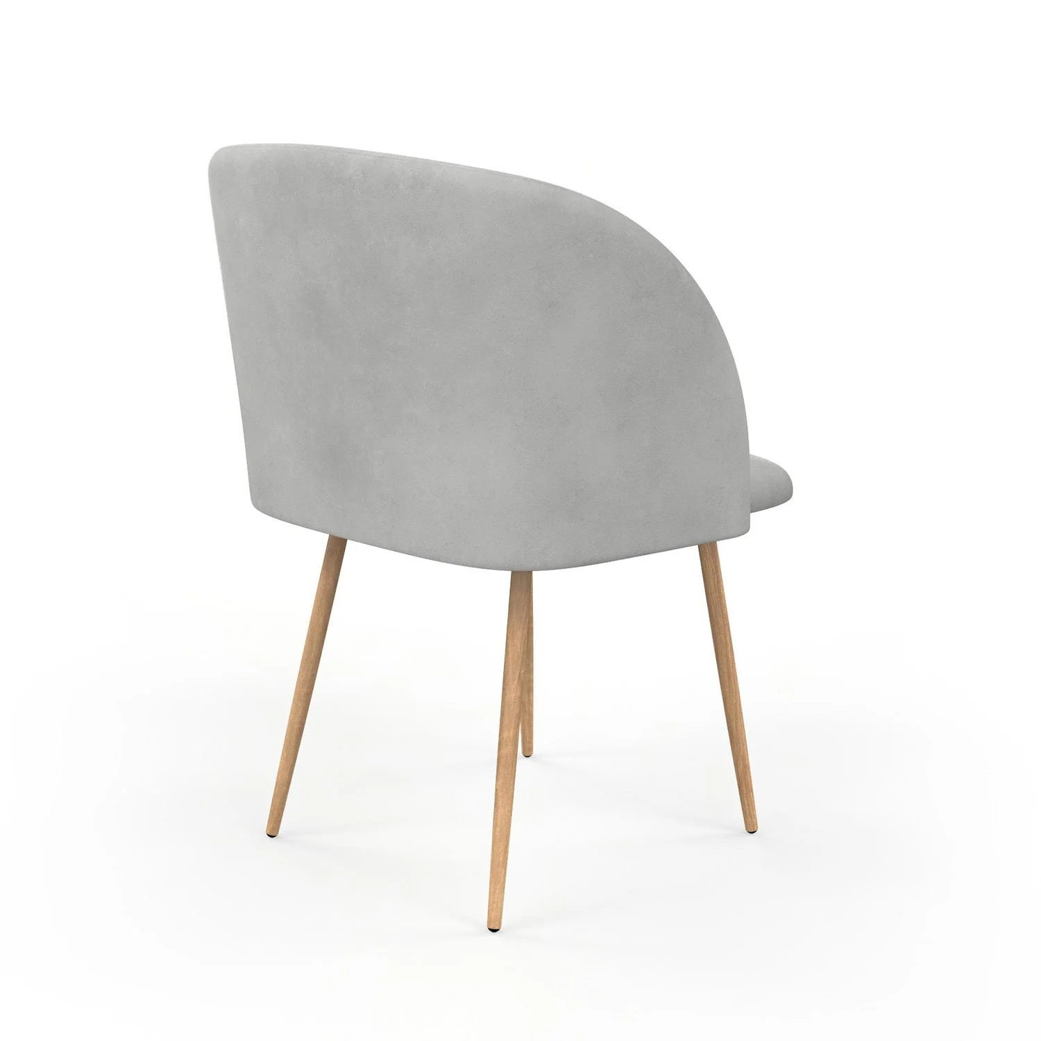 Chaise en velours, 55,5x60xH83 cm - YPOS - Image 24