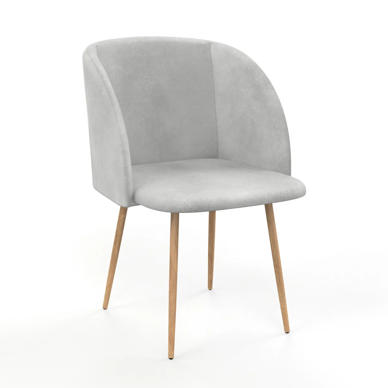 Chaise en velours, 55,5x60xH83 cm - YPOS - Image 32