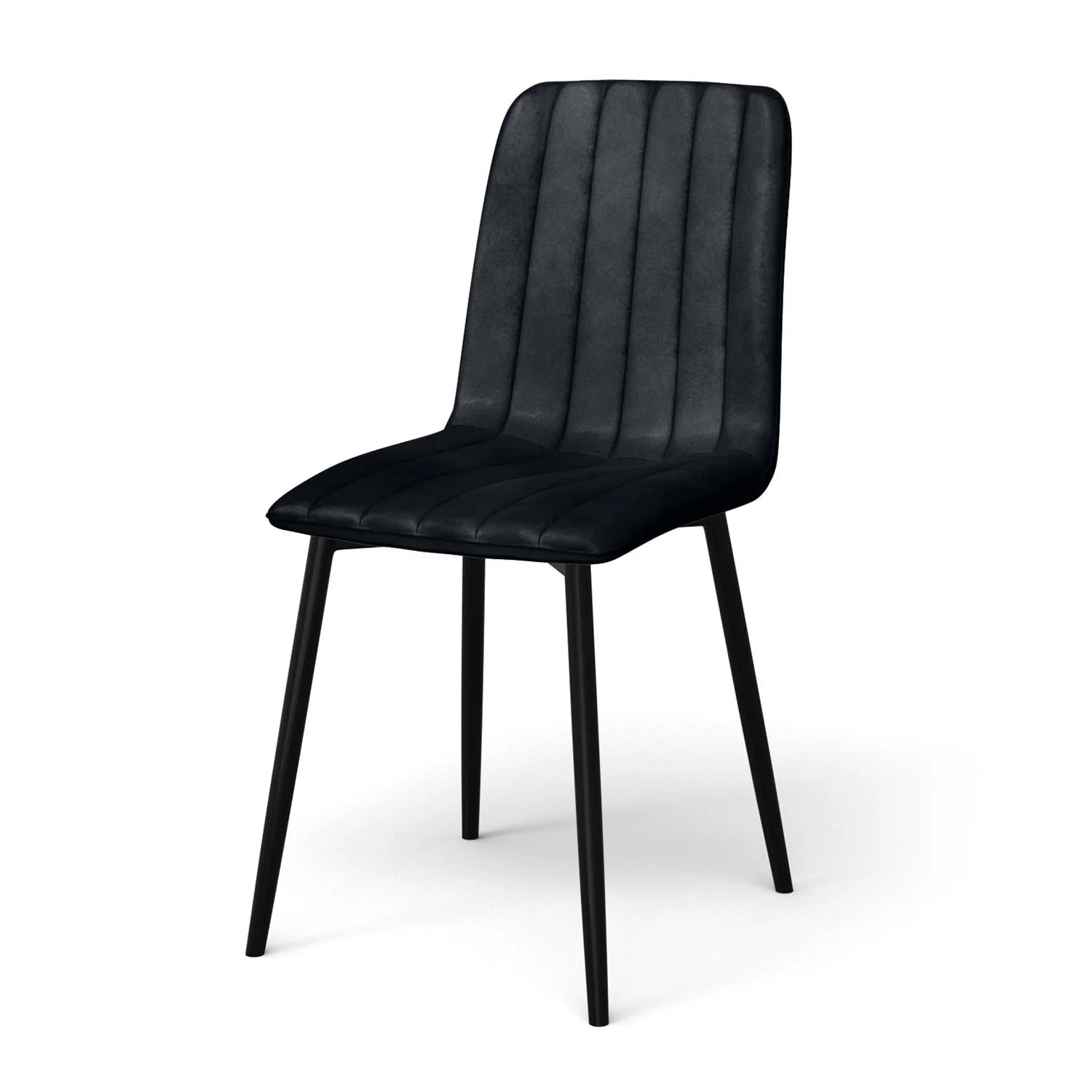 Chaise en velours anti tache rembourrée, 43x53xH91cm-DORIA - Image 13