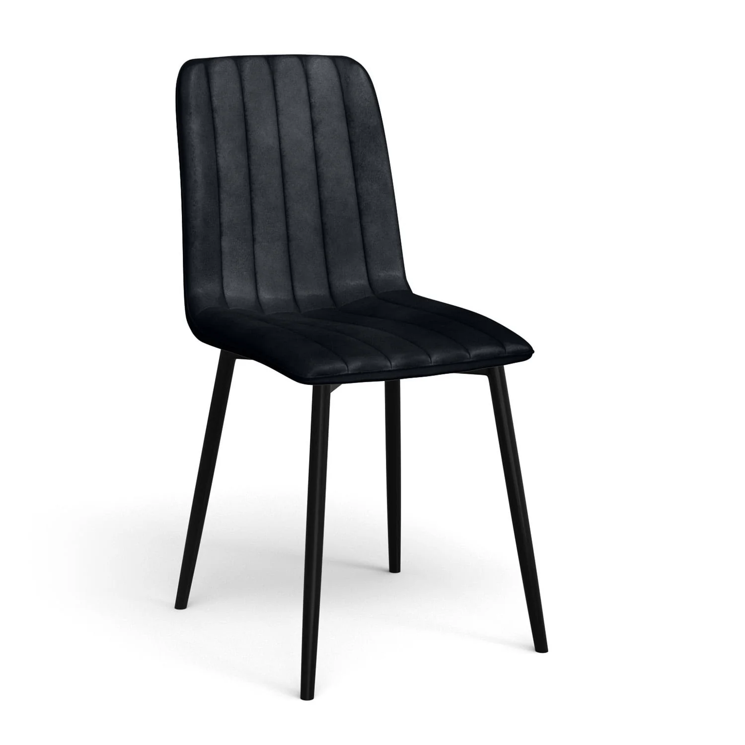 Chaise en velours anti tache rembourrée, 43x53xH91cm-DORIA - Image 15