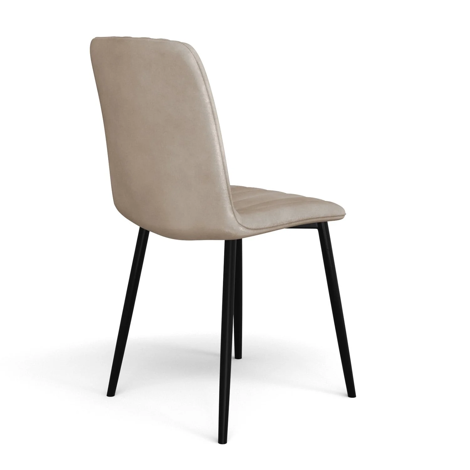 Chaise en velours anti tache rembourrée, 43x53xH91cm-DORIA - Image 4