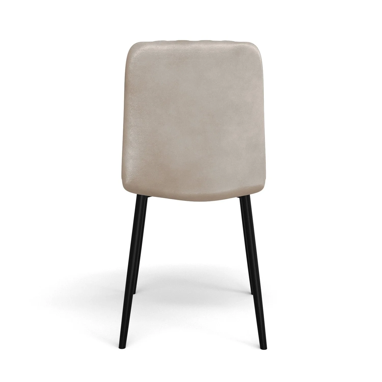 Chaise en velours anti tache rembourrée, 43x53xH91cm-DORIA - Image 5