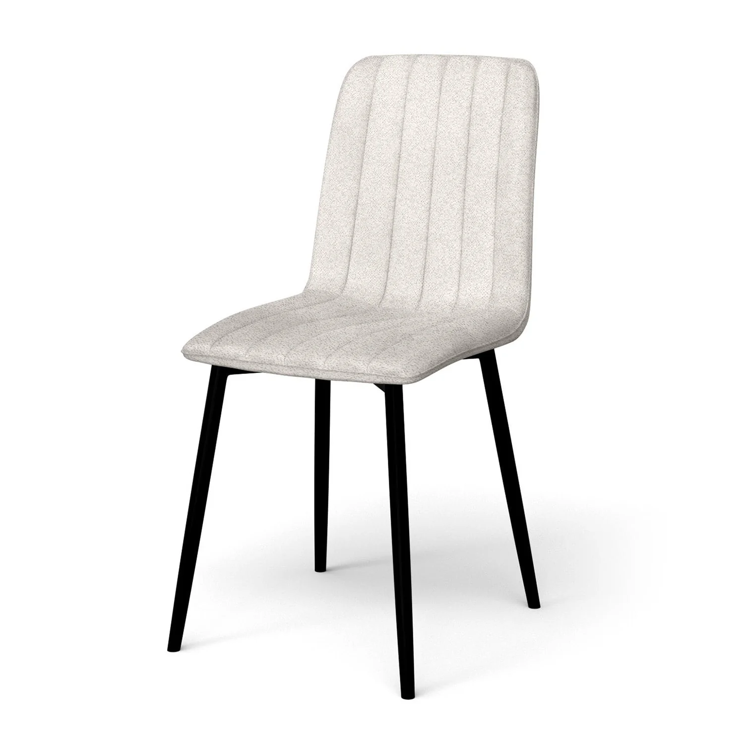 Chaise en velours anti tache rembourrée, 43x53xH91cm-DORIA - Image 7