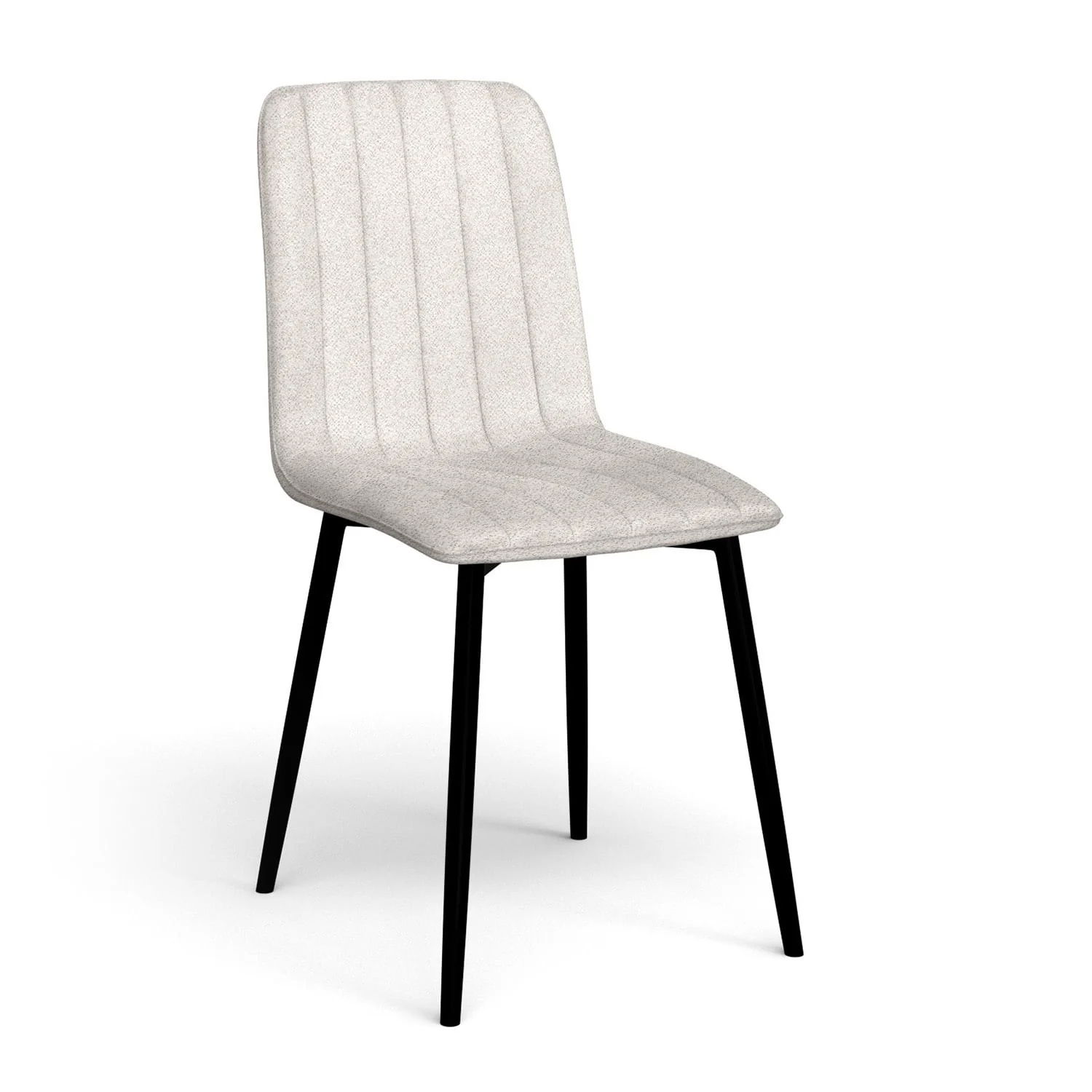 Chaise en velours anti tache rembourrée, 43x53xH91cm-DORIA - Image 9