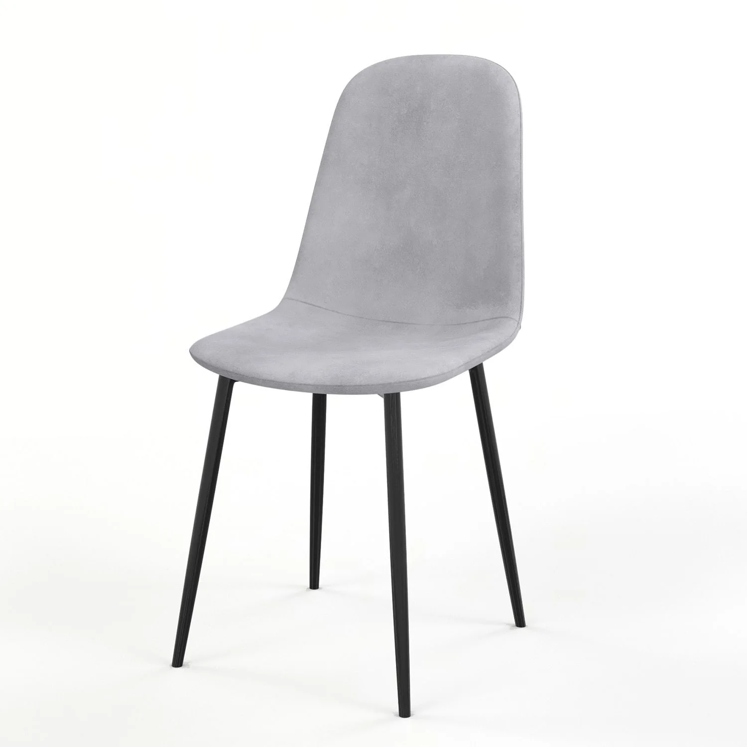Chaise KLARY style scandinave en velours, pieds noirs - Image 16