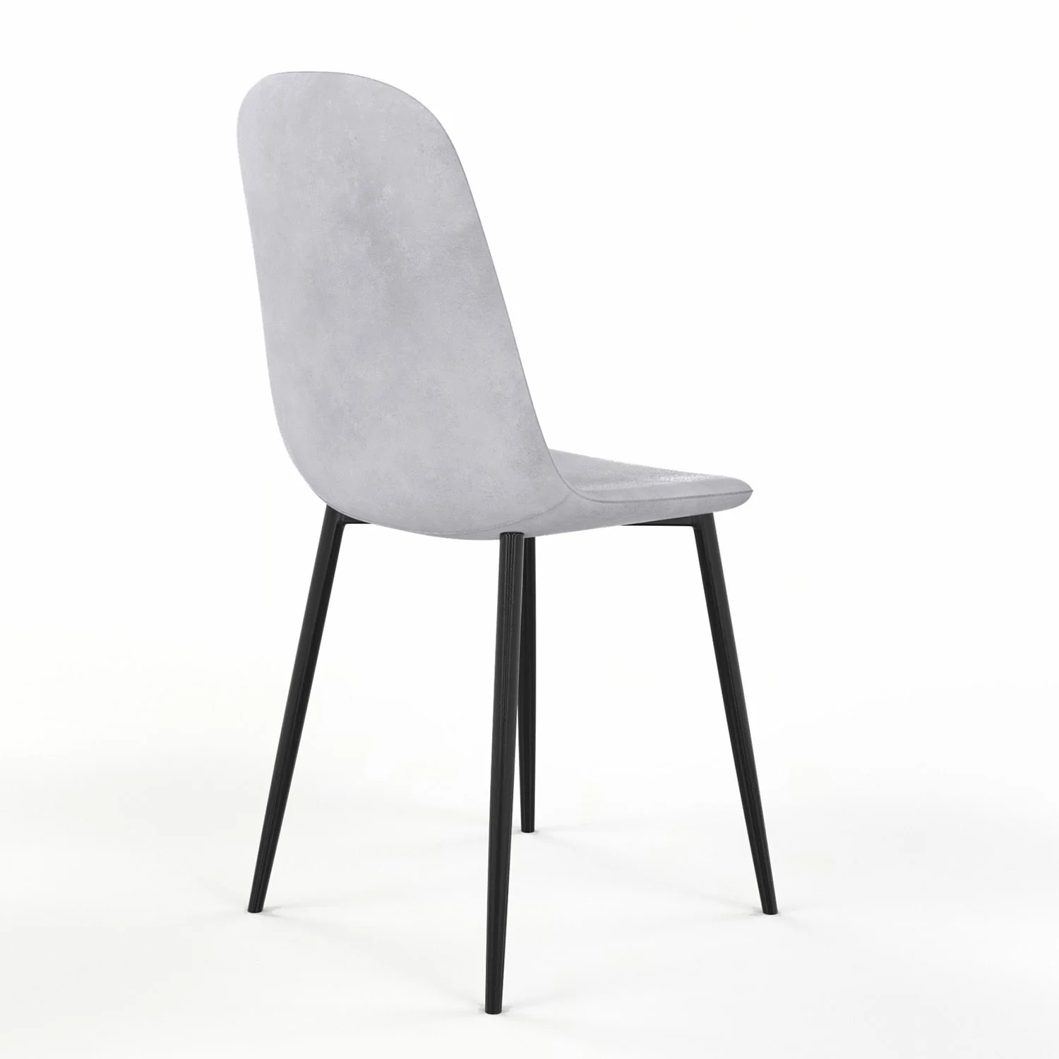 Chaise KLARY style scandinave en velours, pieds noirs - Image 19