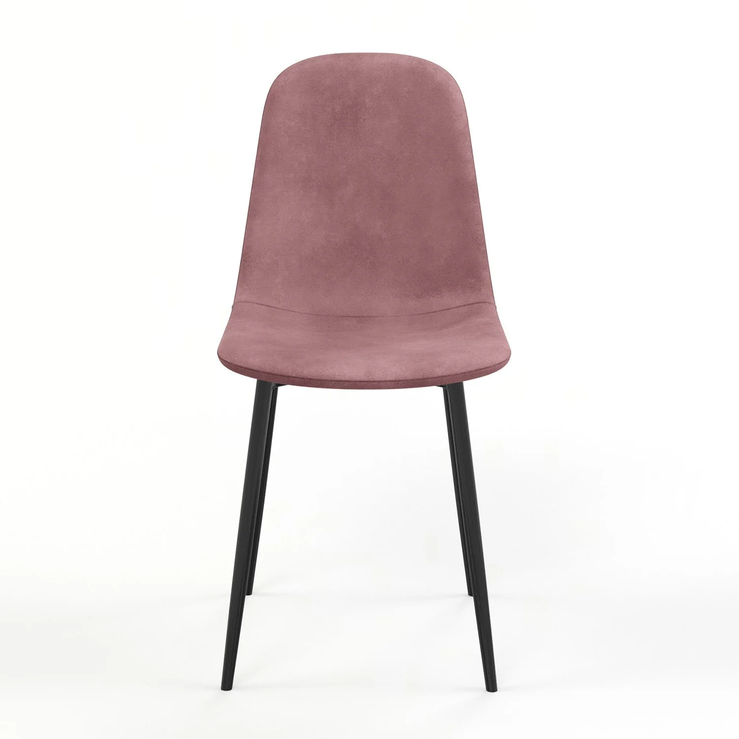 Chaise KLARY style scandinave en velours, pieds noirs - Image 22