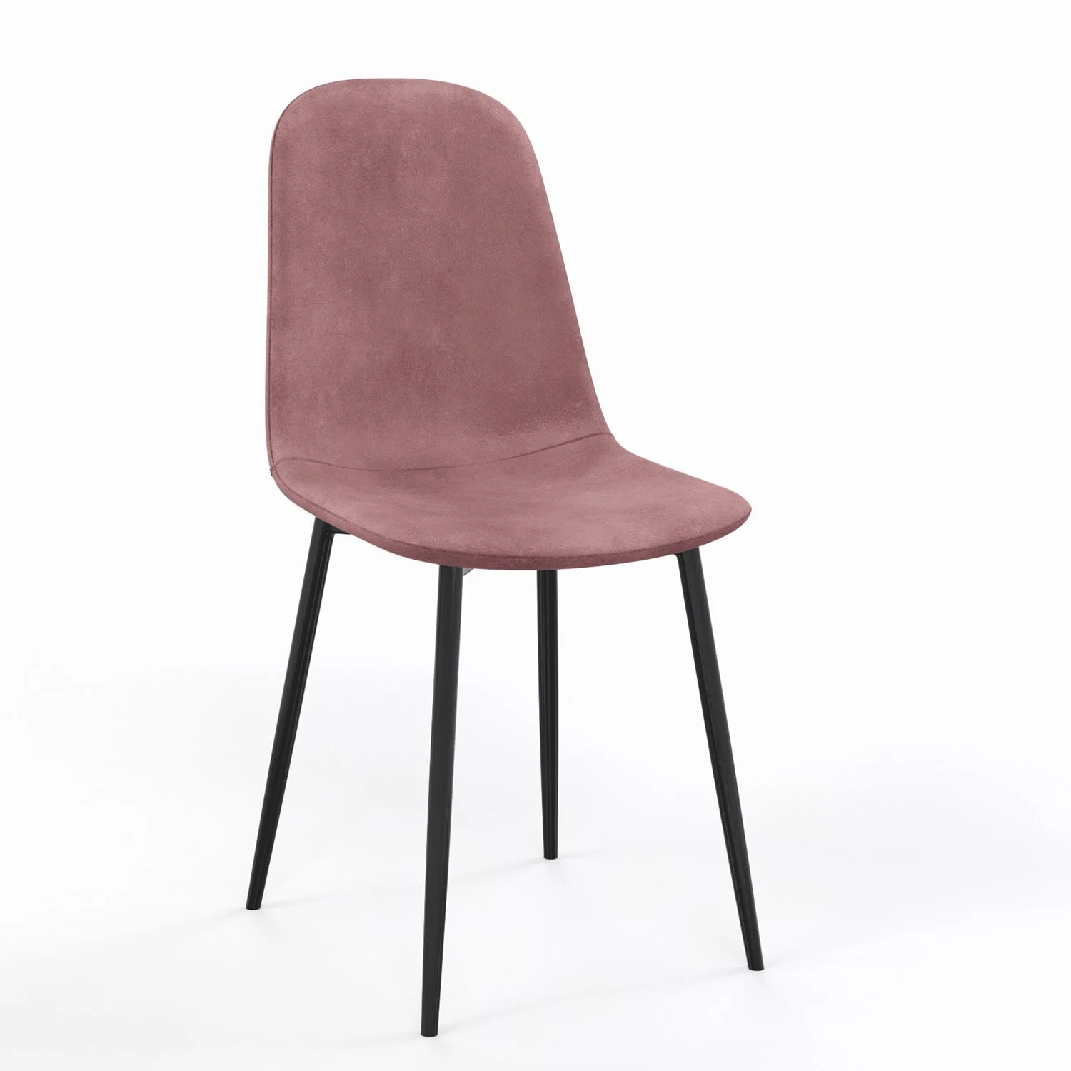 Chaise KLARY style scandinave en velours, pieds noirs - Image 23